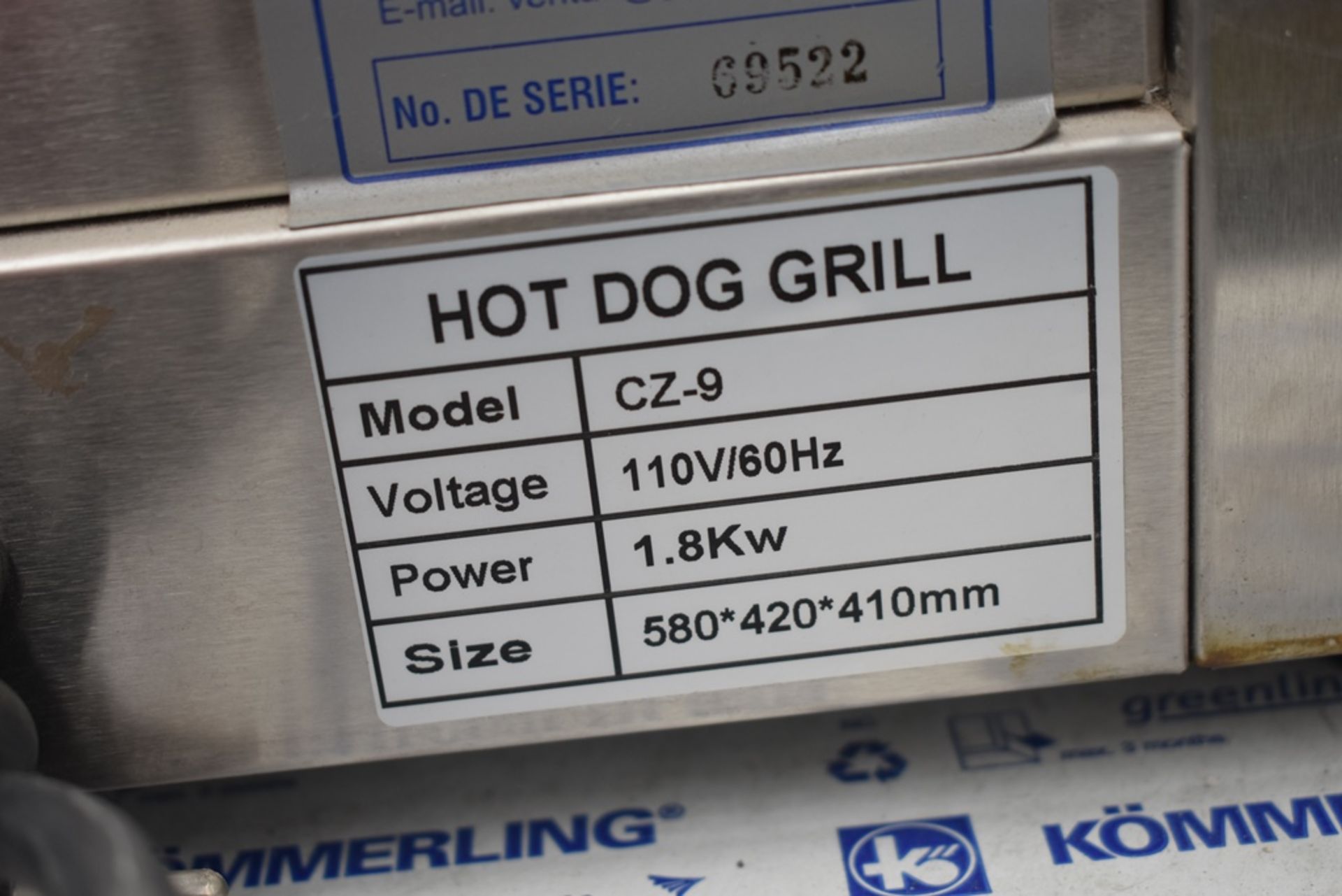 NUEVOS Roller Para Salchicha De Hot Dog eléctrico (Hot Dog Grill) Marca Kreppsland, Modelo Cz-9,110v - Image 18 of 27