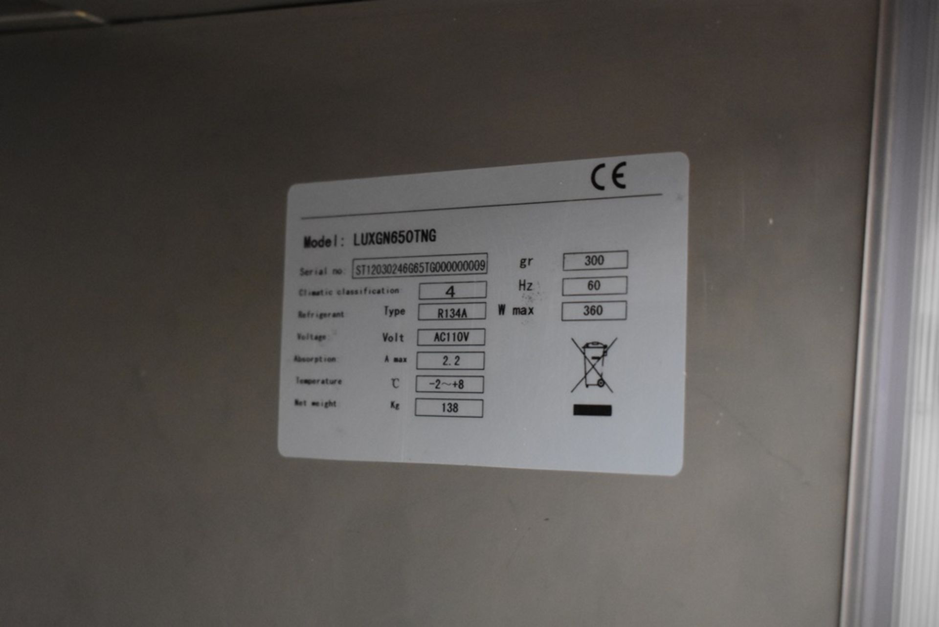 Refrigerador De Una Puerta De Cristal Marca Lux, Modelo Luxgn650tng, De Medidas 0.75 X 0.80 X 2, Go - Image 14 of 15