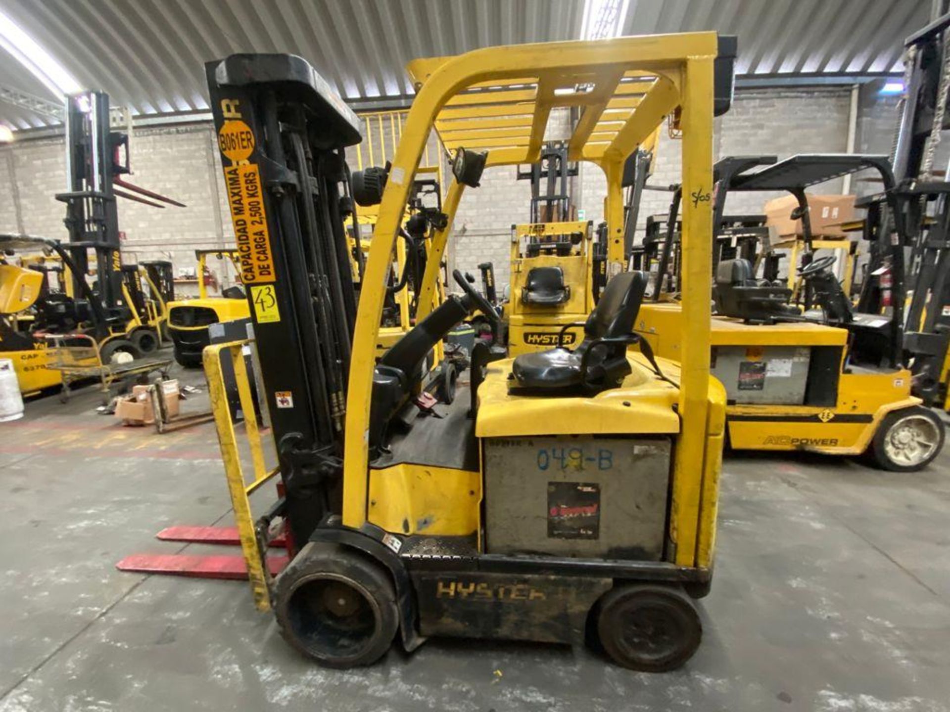 Hyster Electric Forklift, Model E50XN-27, S/N A268N20188P, Year 2016, 4750 lb Capacity - Image 3 of 48