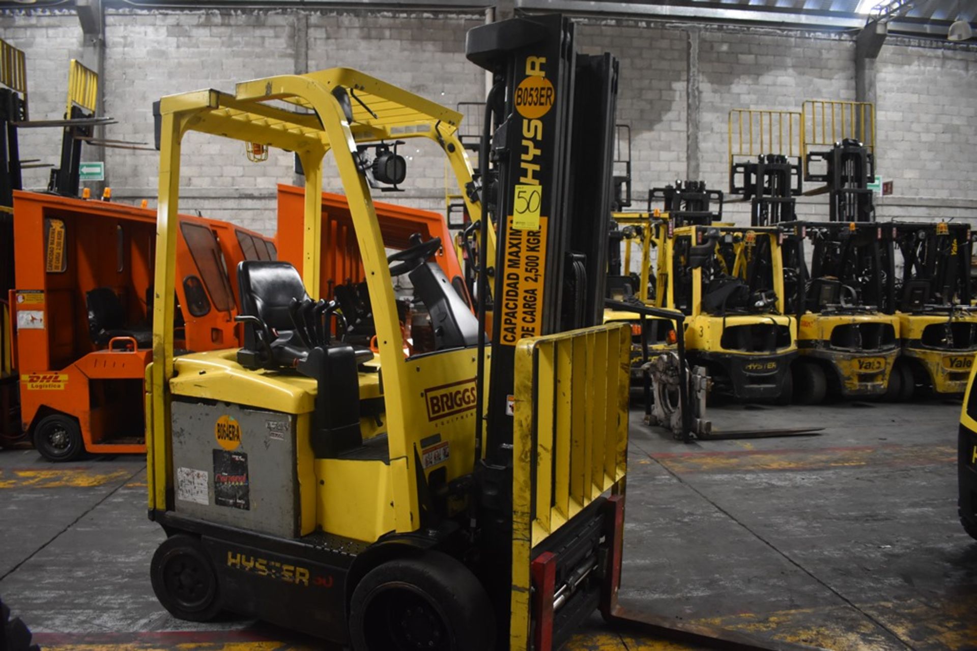 Hyster Electric Forklift, Model E50XN-27, S/N A268N20229P, Year 2016, 4750 lb Capacity - Image 12 of 43