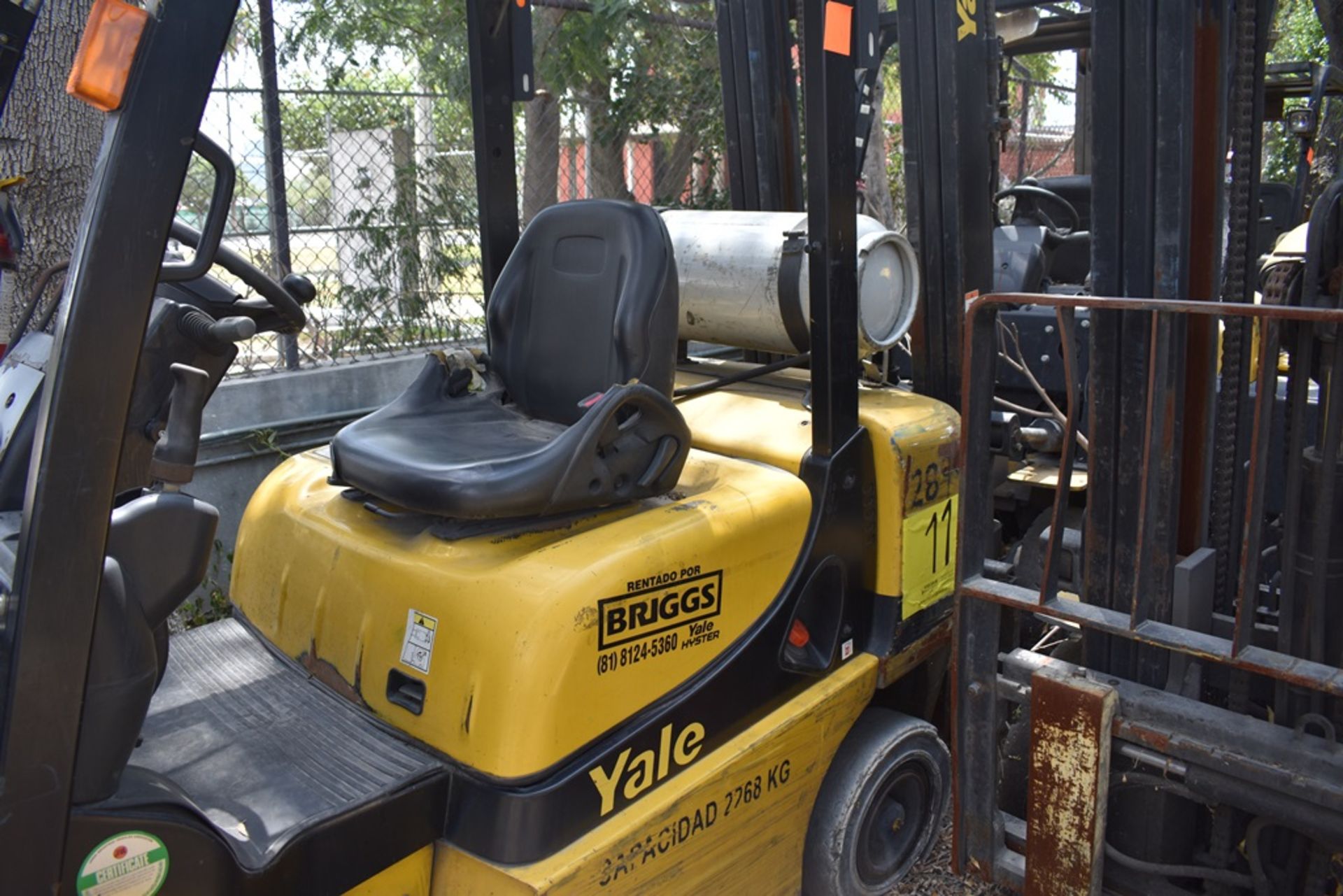 Yale Forklift, Model GTP25MX, S/N D871R02899P, 5000 lb capacity - Image 24 of 48