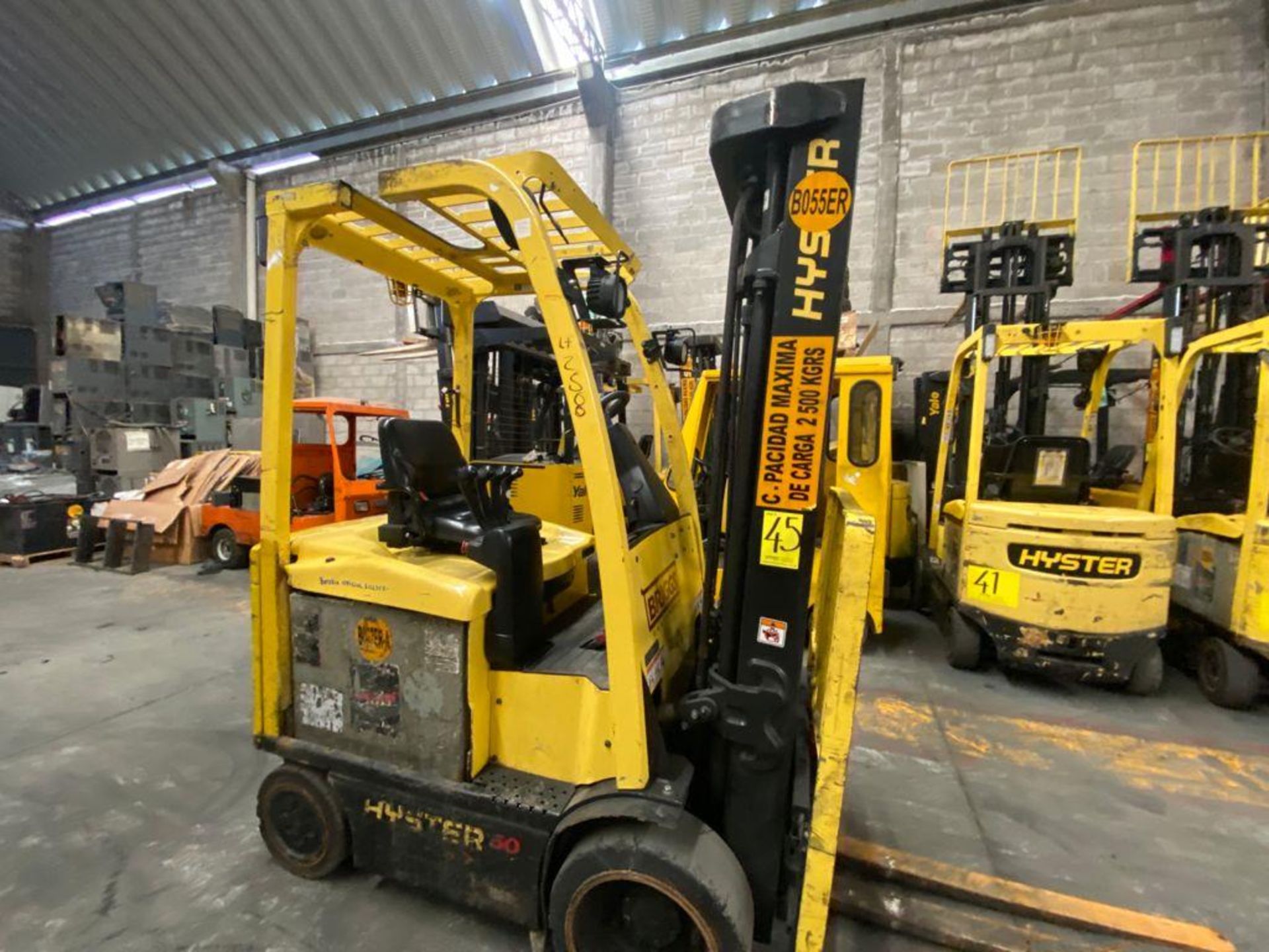 Hyster Electric Forklift, Model E50XN-27, S/N A268N20237P, Year 2016, 4750 lb Capacity - Image 7 of 40