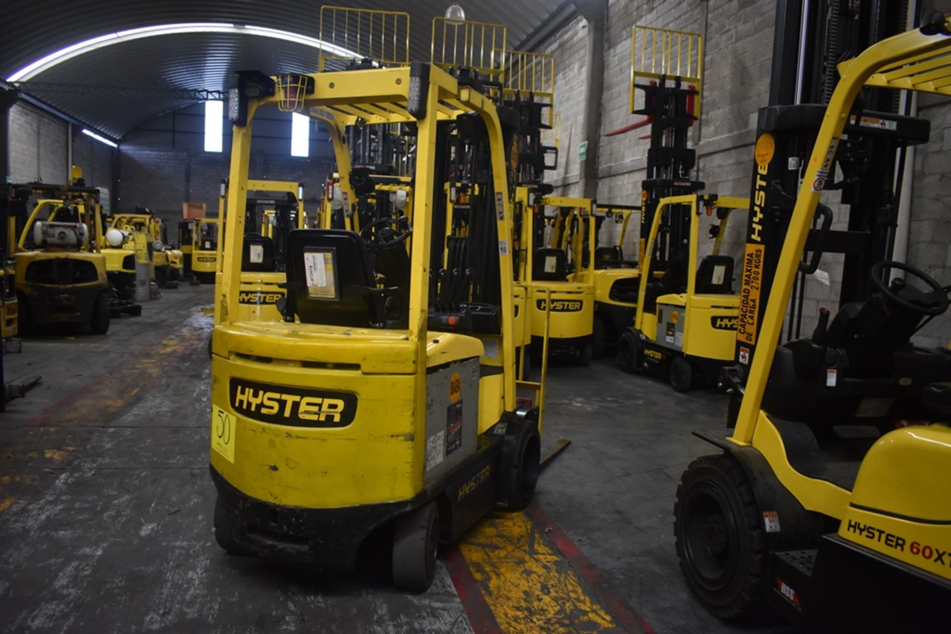 Hyster Electric Forklift, Model E50XN-27, S/N A268N20229P, Year 2016, 4750 lb Capacity - Image 9 of 43