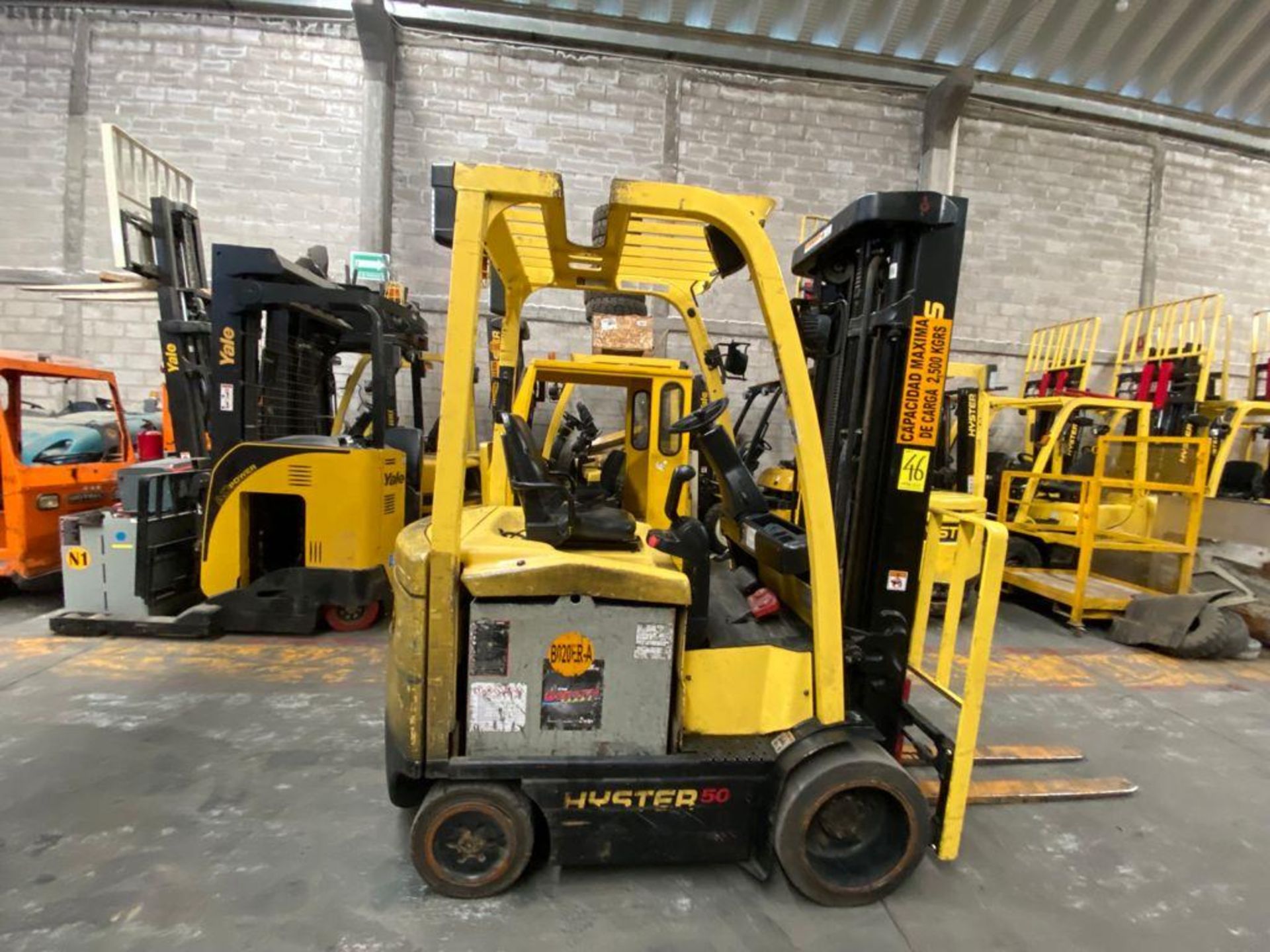 Hyster Electric Forklift, Model E50XN-27, S/N A268N20204P, Year 2016, 4750 lb Capacity, - Image 8 of 33