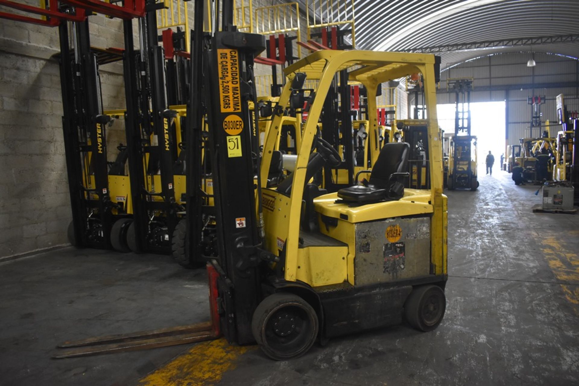 Hyster Electric Forklift, Model E50XN-27, S/N A268N20128P, Year 2016, 4750 lb Capacity