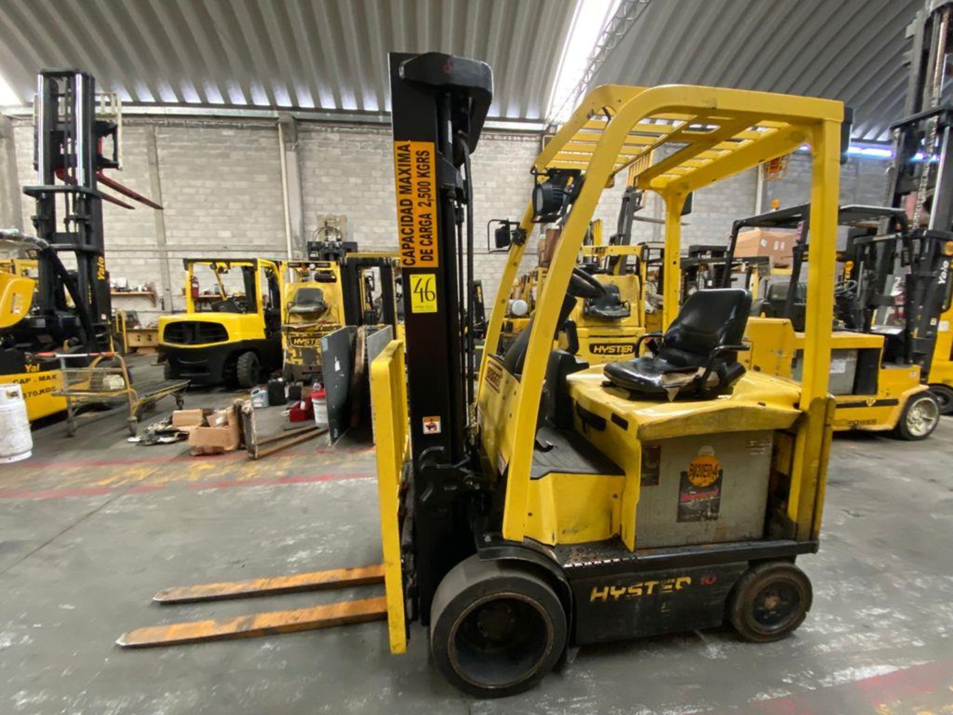 Hyster Electric Forklift, Model E50XN-27, S/N A268N20204P, Year 2016, 4750 lb Capacity, - Image 2 of 33