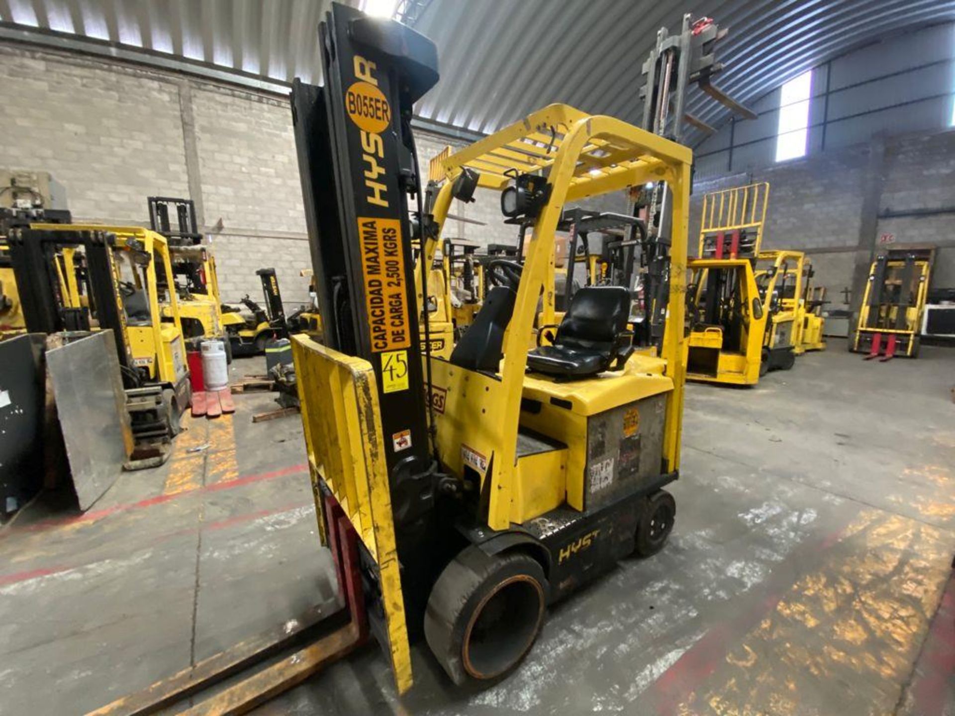 Hyster Electric Forklift, Model E50XN-27, S/N A268N20237P, Year 2016, 4750 lb Capacity