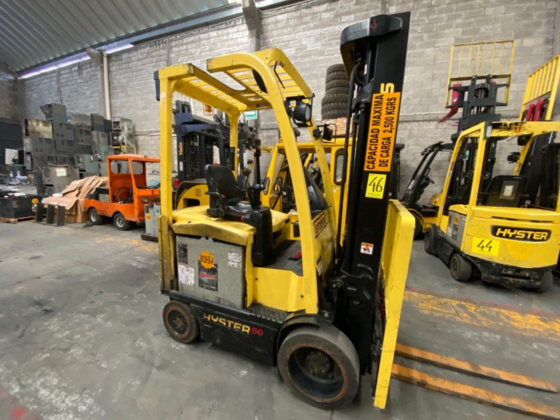 Hyster Electric Forklift, Model E50XN-27, S/N A268N20204P, Year 2016, 4750 lb Capacity, - Image 9 of 33