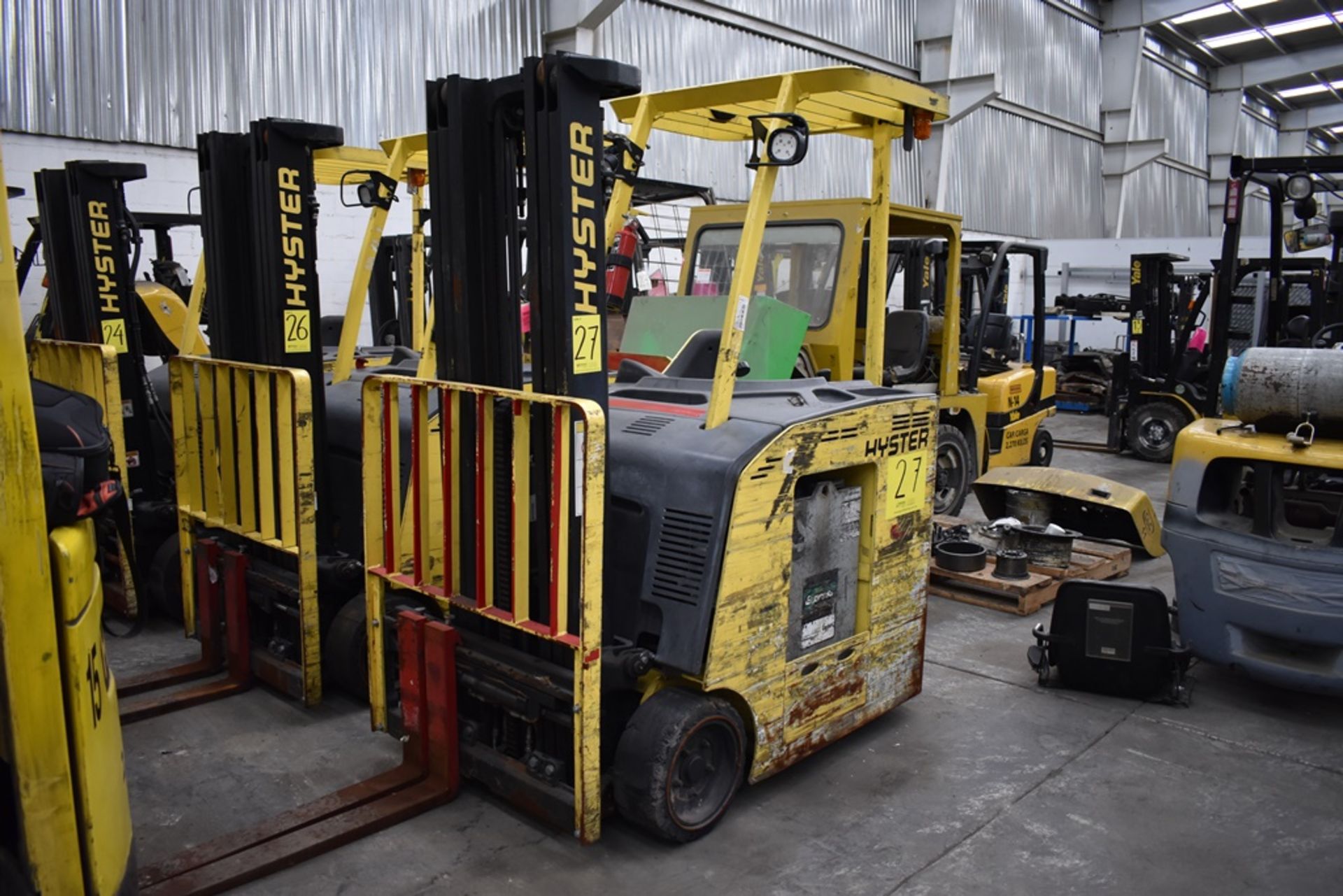 Hyster Electric Forklift, Model E30HSD2-18, S/N B219N02128L, Year 2013, 2900 lb Capacity