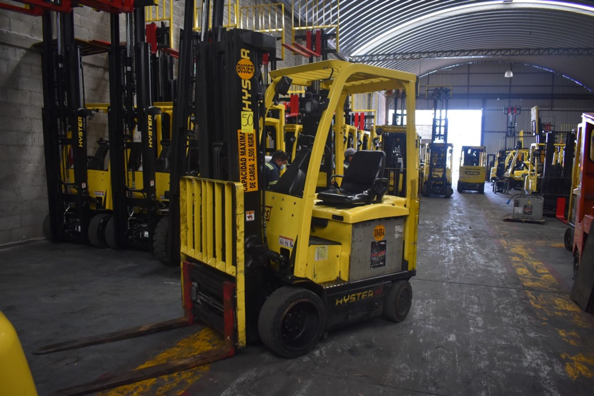 Hyster Electric Forklift, Model E50XN-27, S/N A268N20229P, Year 2016, 4750 lb Capacity