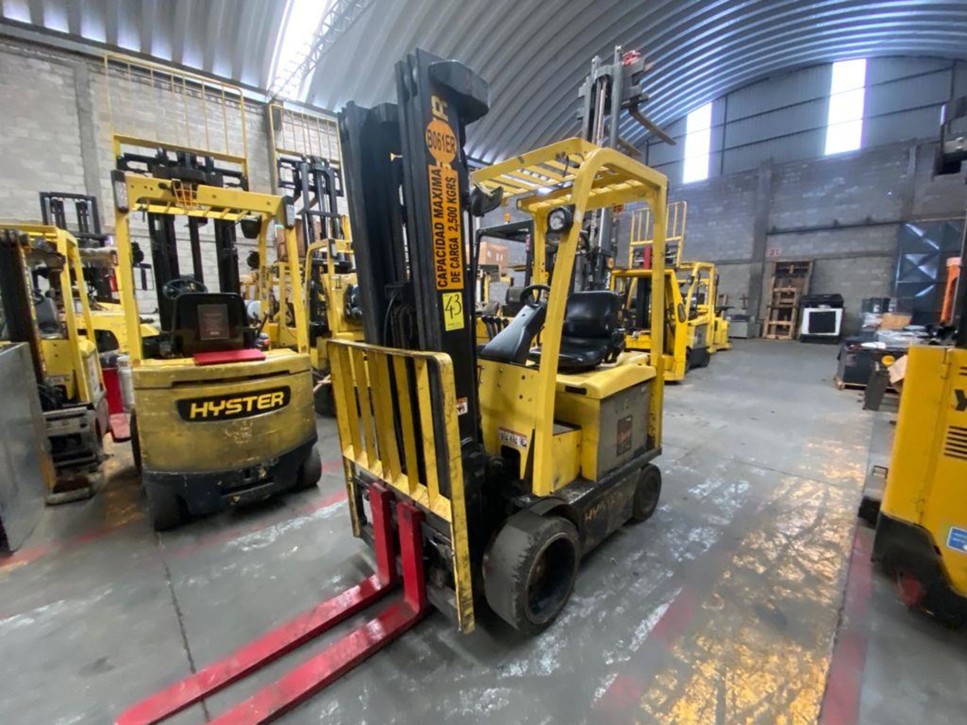 Hyster Electric Forklift, Model E50XN-27, S/N A268N20188P, Year 2016, 4750 lb Capacity