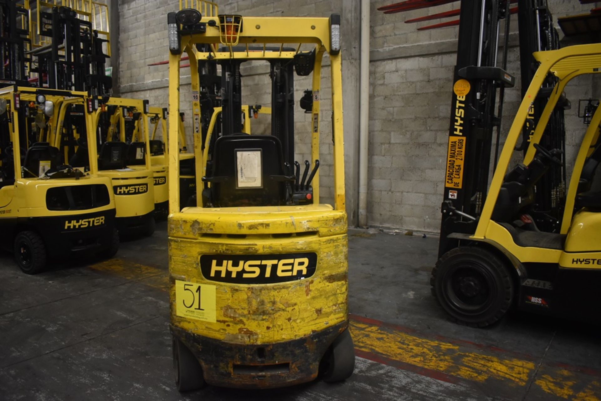 Hyster Electric Forklift, Model E50XN-27, S/N A268N20128P, Year 2016, 4750 lb Capacity - Image 6 of 44