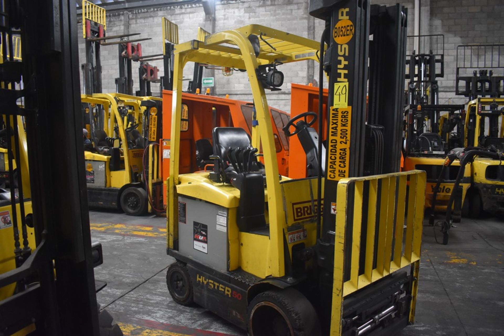 Hyster Electric Forklift, Model E50XN-27, S/N A268N20224P, Year 2016, 4750 lb Capacity - Image 12 of 14