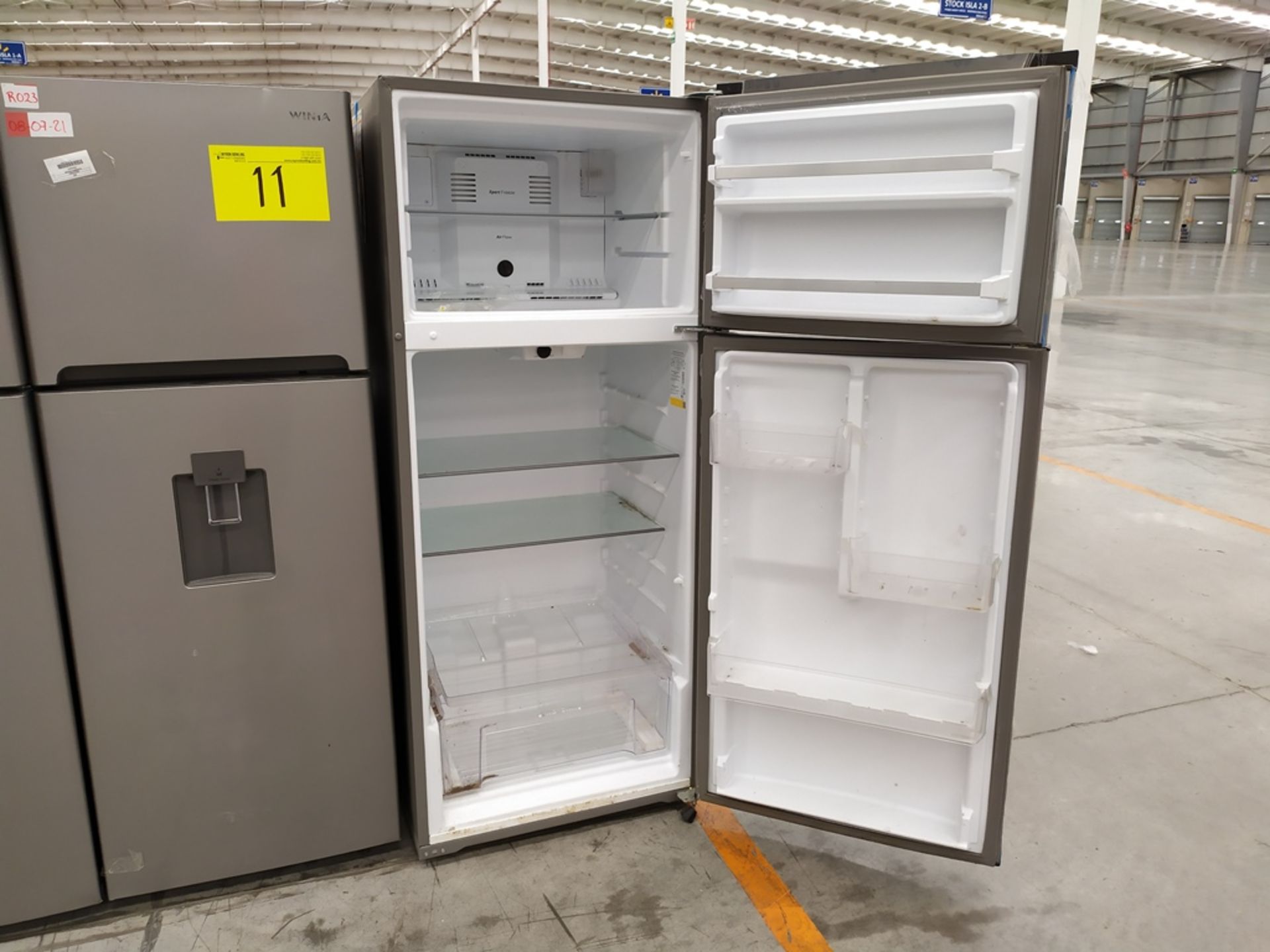 Refrigerador marca Whirlpool, Modelo WT1818A, Serie VSX2369104, Color Gris, Golpeado, LB-0880609014 - Image 4 of 8