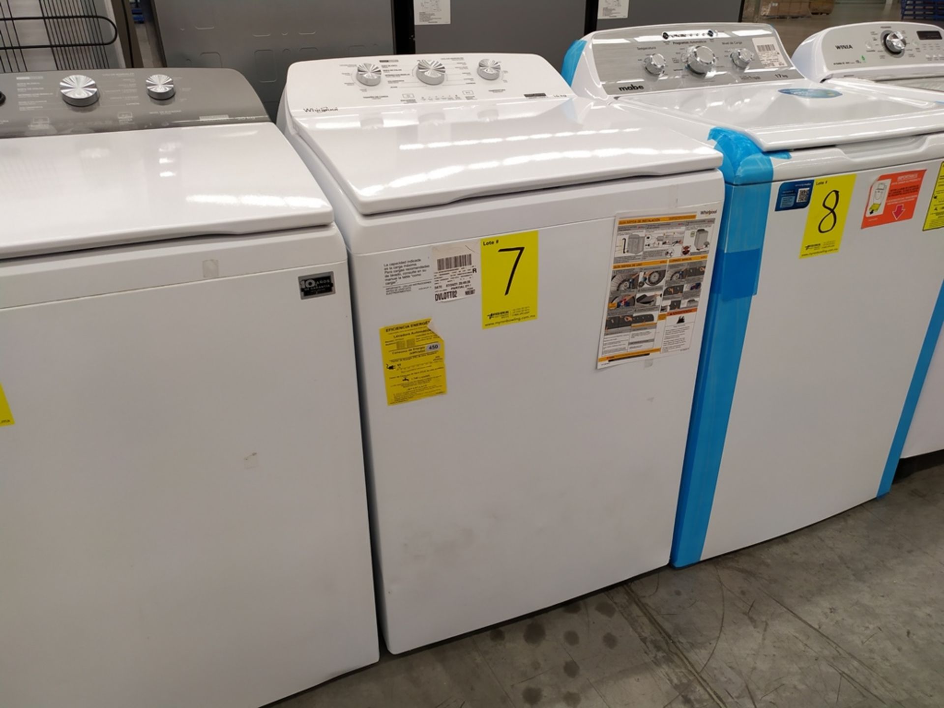 Lavadora Marca Whirlpool de 16 Kg, Modelo 8MWT1613MJQ0, Serie HLA1013691, Color Blanco, Golpeada, L - Image 3 of 10