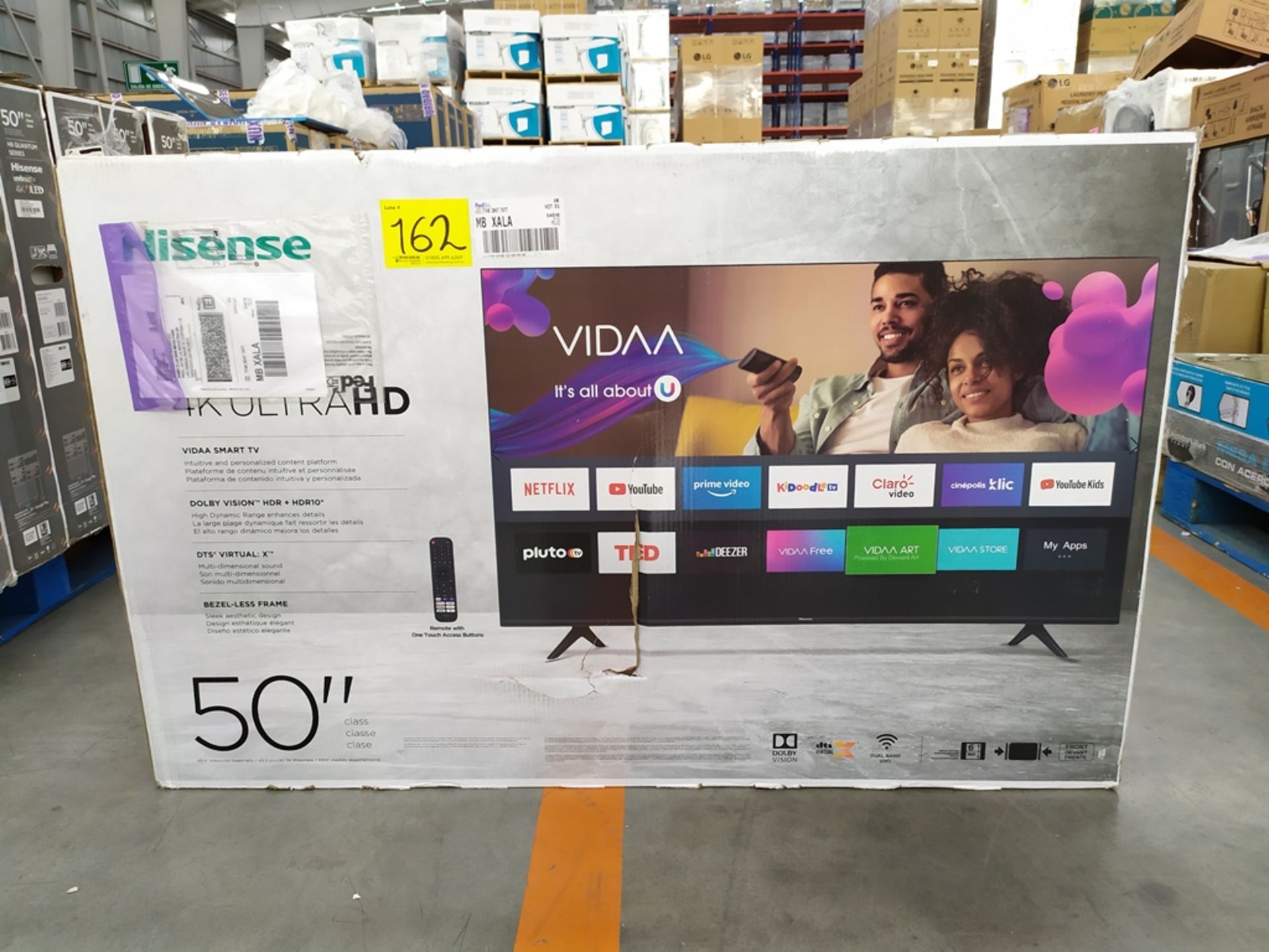 Pantalla Smart TV Marca Hisense H6 Series 4k Modelo 50H6G No De Serie 50G20320SH01521