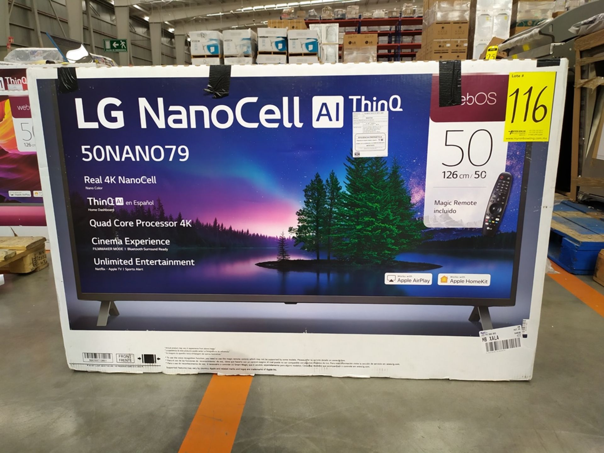 Pantalla Smart TV Marca LG De 50" Nanocell Modelo 50NAN079 No De Serie 104MXCR40787