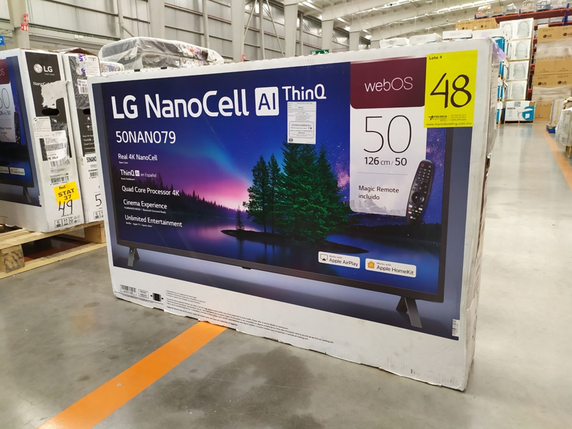 Pantalla Smart TV Marca LG De 50" Nanocell Modelo 50NAN079 No De Serie 104MXPH40256 - Image 3 of 9