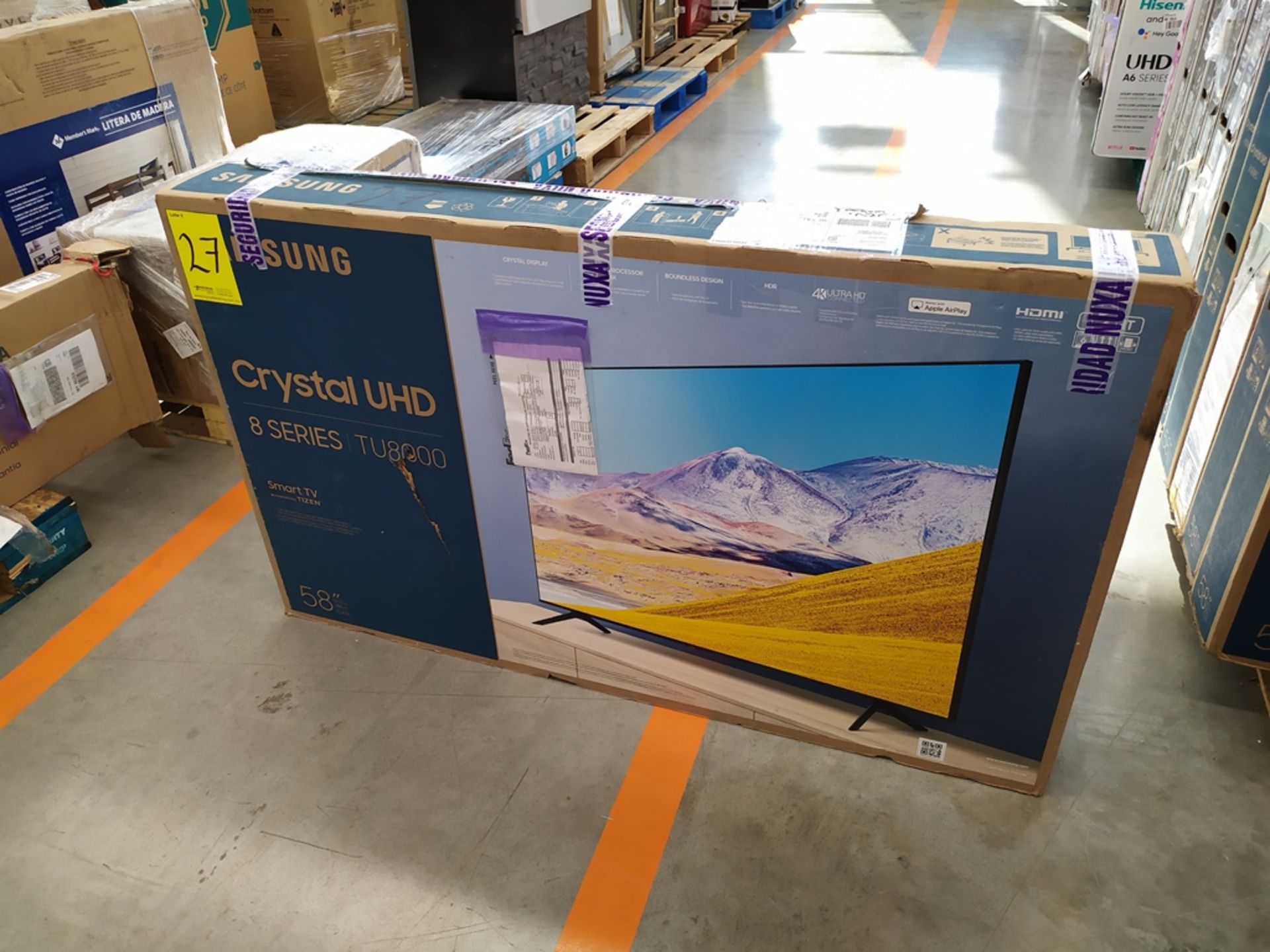 Pantalla Smart TV Marca Samsung De 58" 8 Series Modelo TU800 No De Serie 09LL3CUR303448 - Image 2 of 14