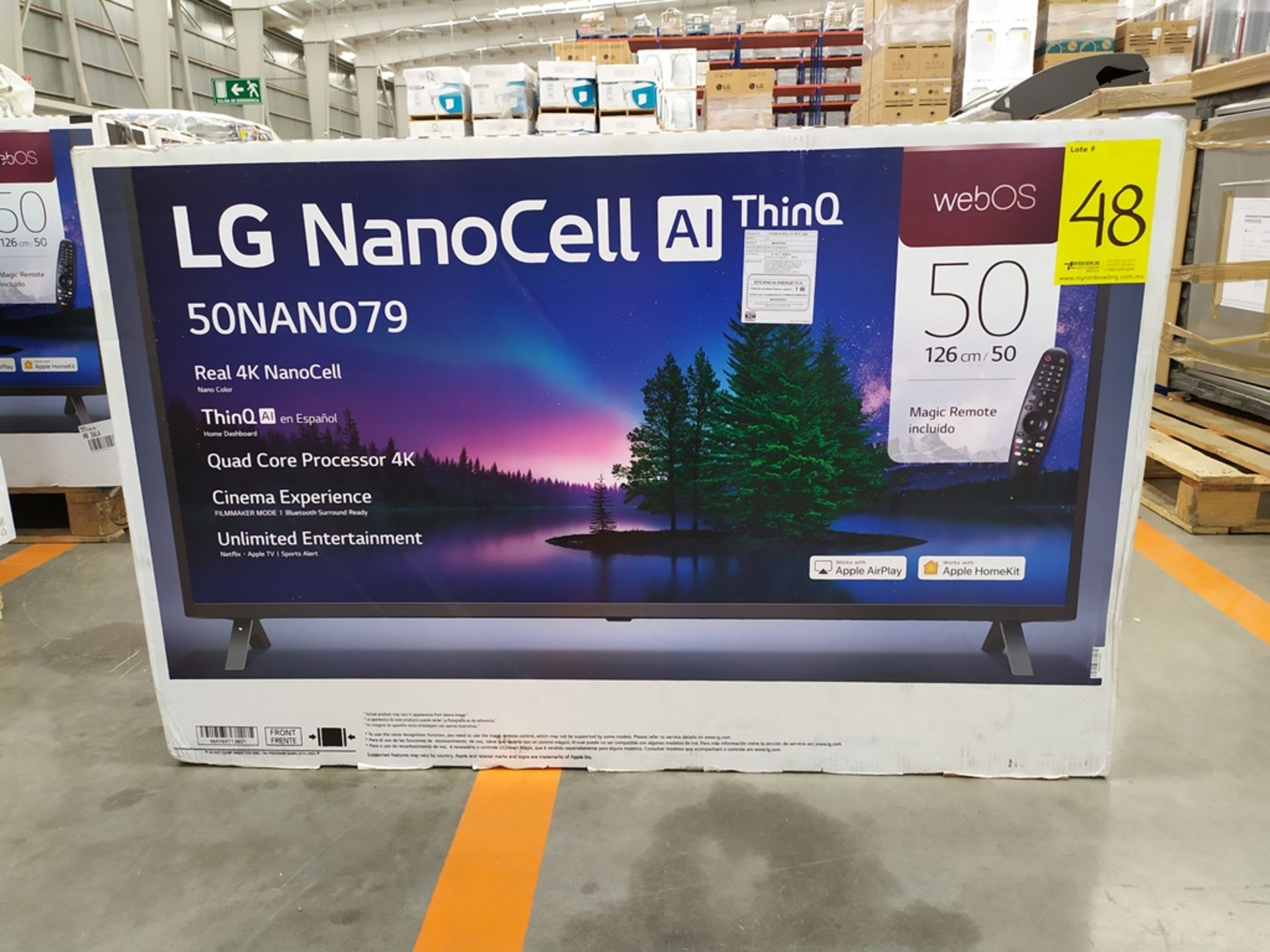 Pantalla Smart TV Marca LG De 50" Nanocell Modelo 50NAN079 No De Serie 104MXPH40256