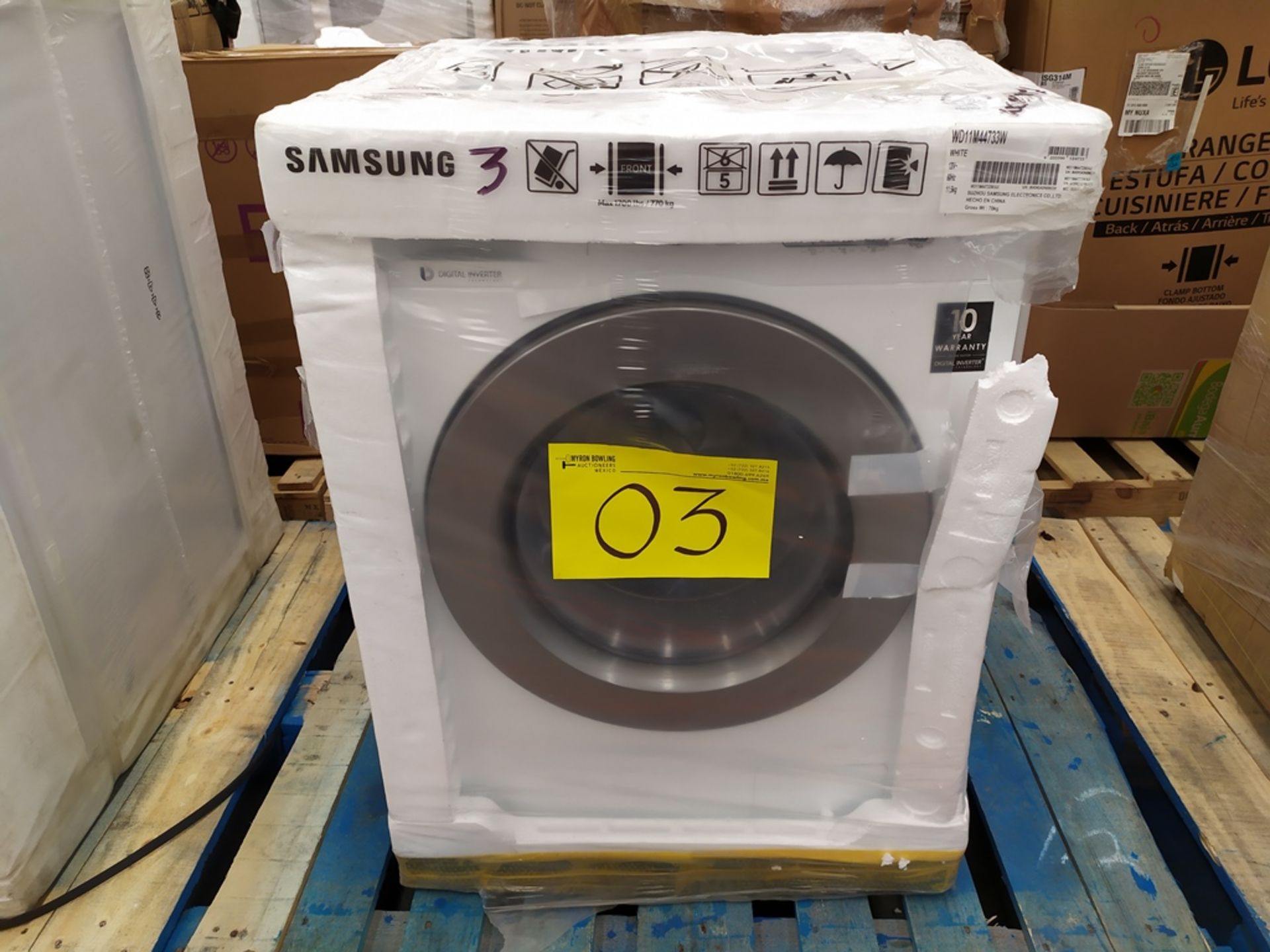 Lavadora Secadora Frontal De 11 Kilos Marca Samsung Modelo WD11M44733W No De Serie 0UGN5ADN800350