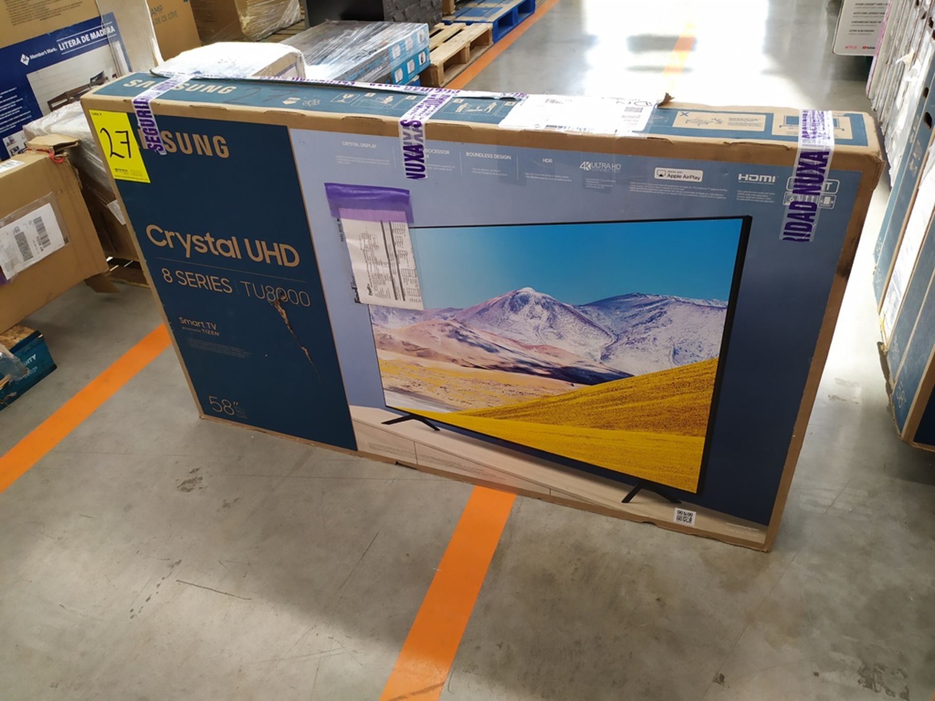 Pantalla Smart TV Marca Samsung De 58" 8 Series Modelo TU800 No De Serie 09LL3CUR303448 - Image 3 of 14