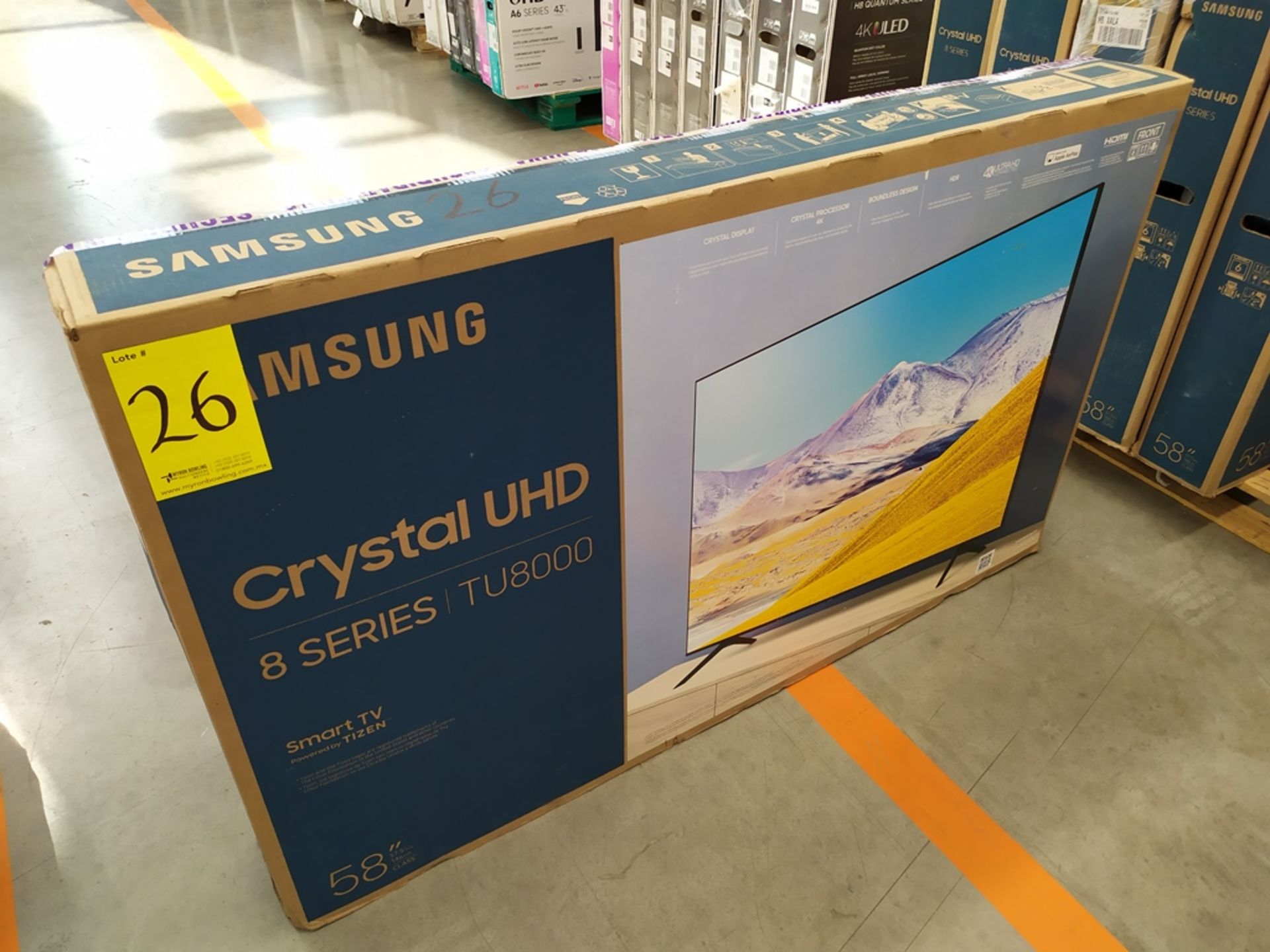 Pantalla Smart TV Marca Samsung De 58" 8 Series Modelo TU800 No De Serie 09LL3CZR400607 - Image 7 of 12