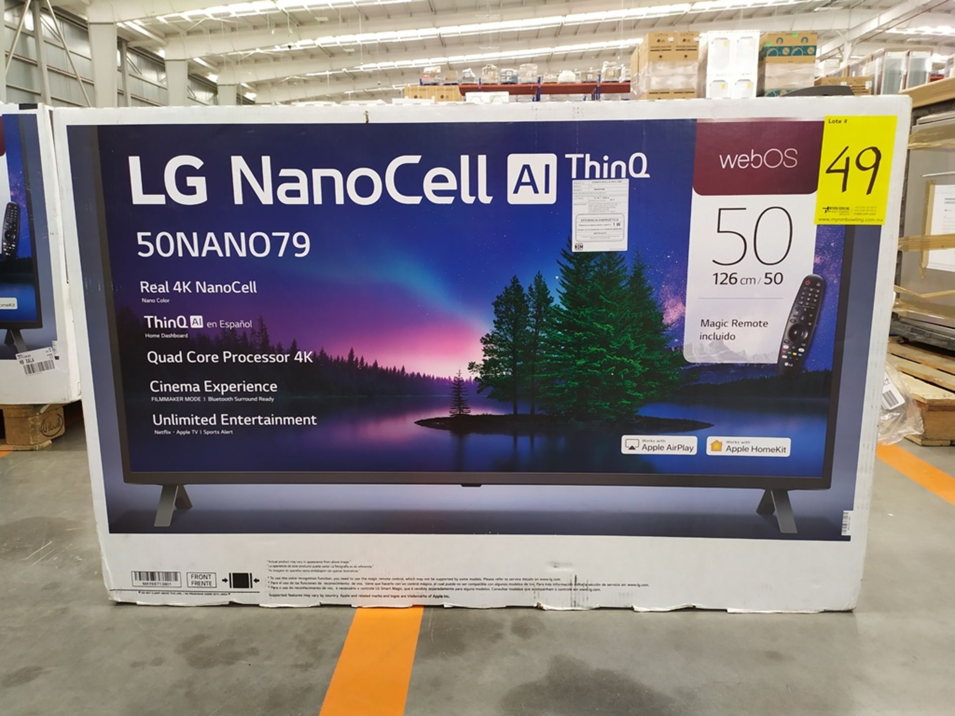 Pantalla Smart TV Marca LG De 50" Nanocell Modelo 50NAN079 No De Serie 104MXLS40960 - Image 2 of 9