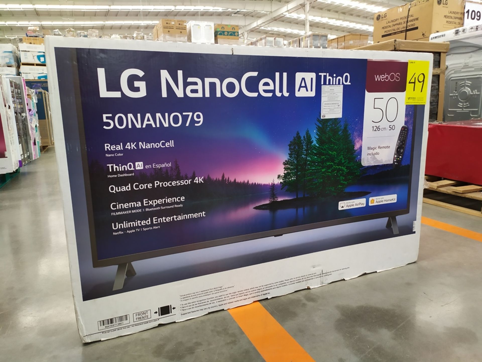 Pantalla Smart TV Marca LG De 50" Nanocell Modelo 50NAN079 No De Serie 104MXLS40960 - Image 6 of 9