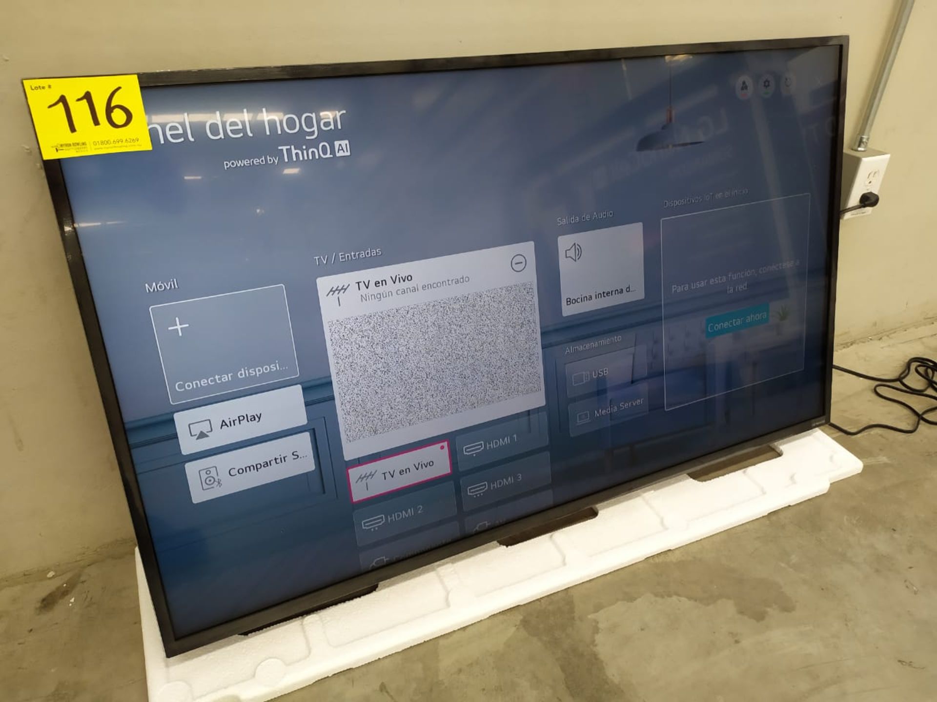 Pantalla Smart TV Marca LG De 50" Nanocell Modelo 50NAN079 No De Serie 104MXCR40787 - Image 11 of 14