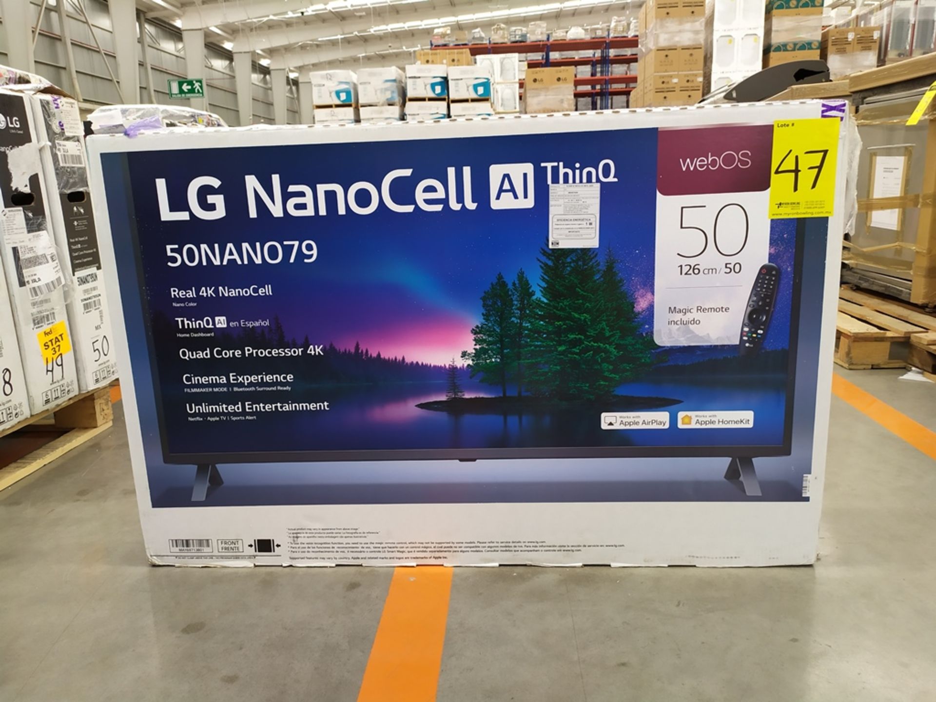 Pantalla Smart TV Marca LG De 50" Nanocell Modelo 50NAN079 No De Serie 104MXAY41208