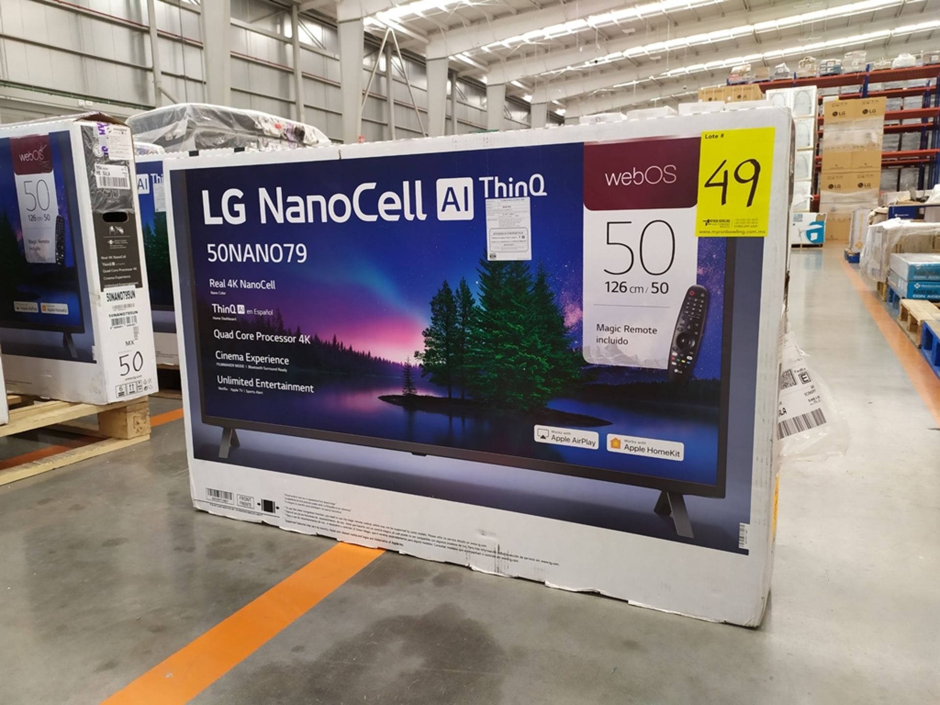 Pantalla Smart TV Marca LG De 50" Nanocell Modelo 50NAN079 No De Serie 104MXLS40960 - Image 4 of 9