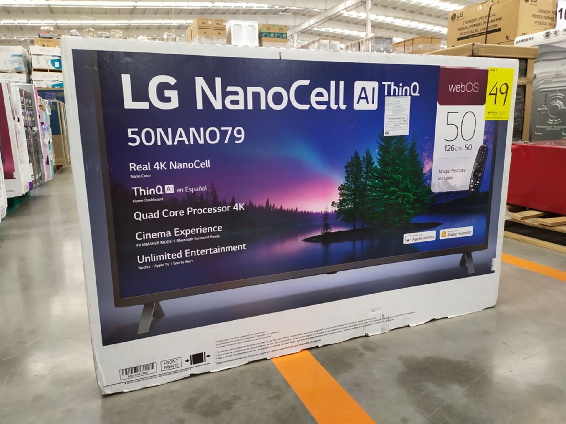 Pantalla Smart TV Marca LG De 50" Nanocell Modelo 50NAN079 No De Serie 104MXLS40960 - Image 5 of 9