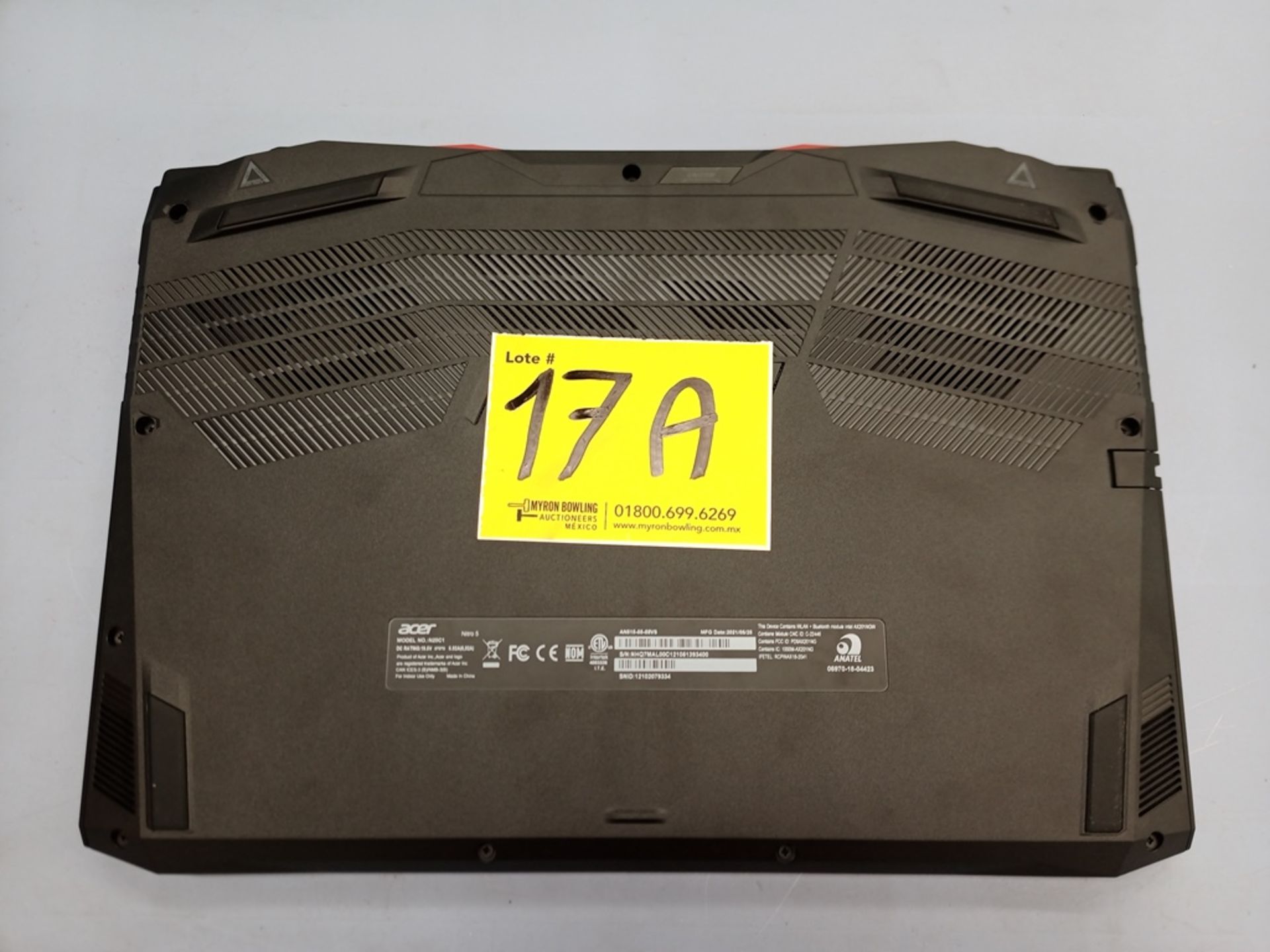Computadora tipo laptop marca Acer color negro modelo Nitro 5 no de serie NHQ7MAL00C121051393400 ( - Image 7 of 8