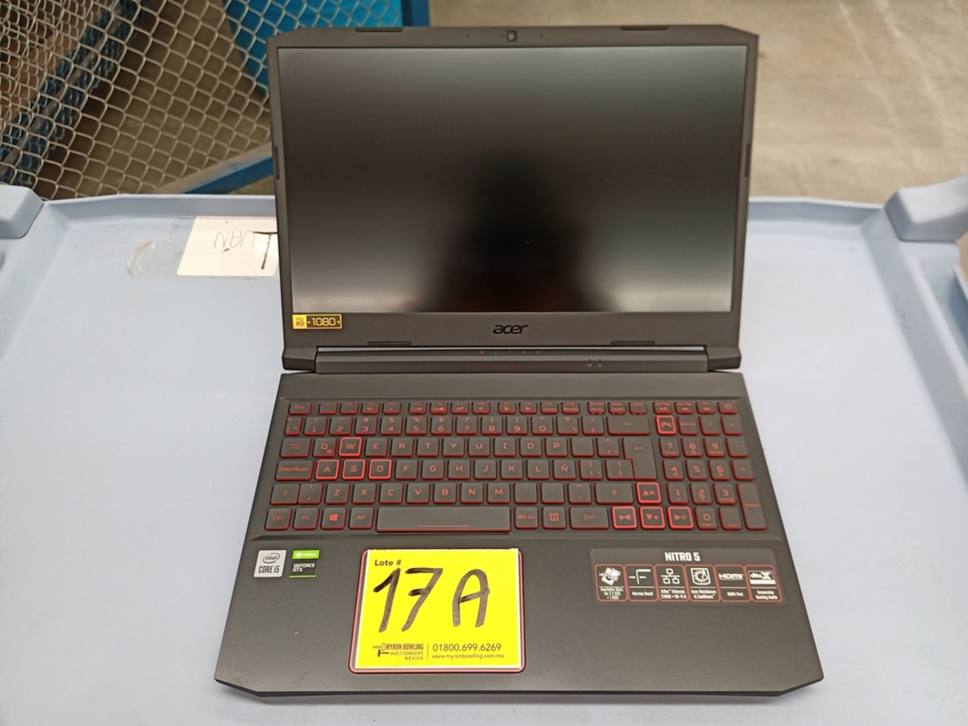 Computadora tipo laptop marca Acer color negro modelo Nitro 5 no de serie NHQ7MAL00C121051393400 ( - Image 4 of 8