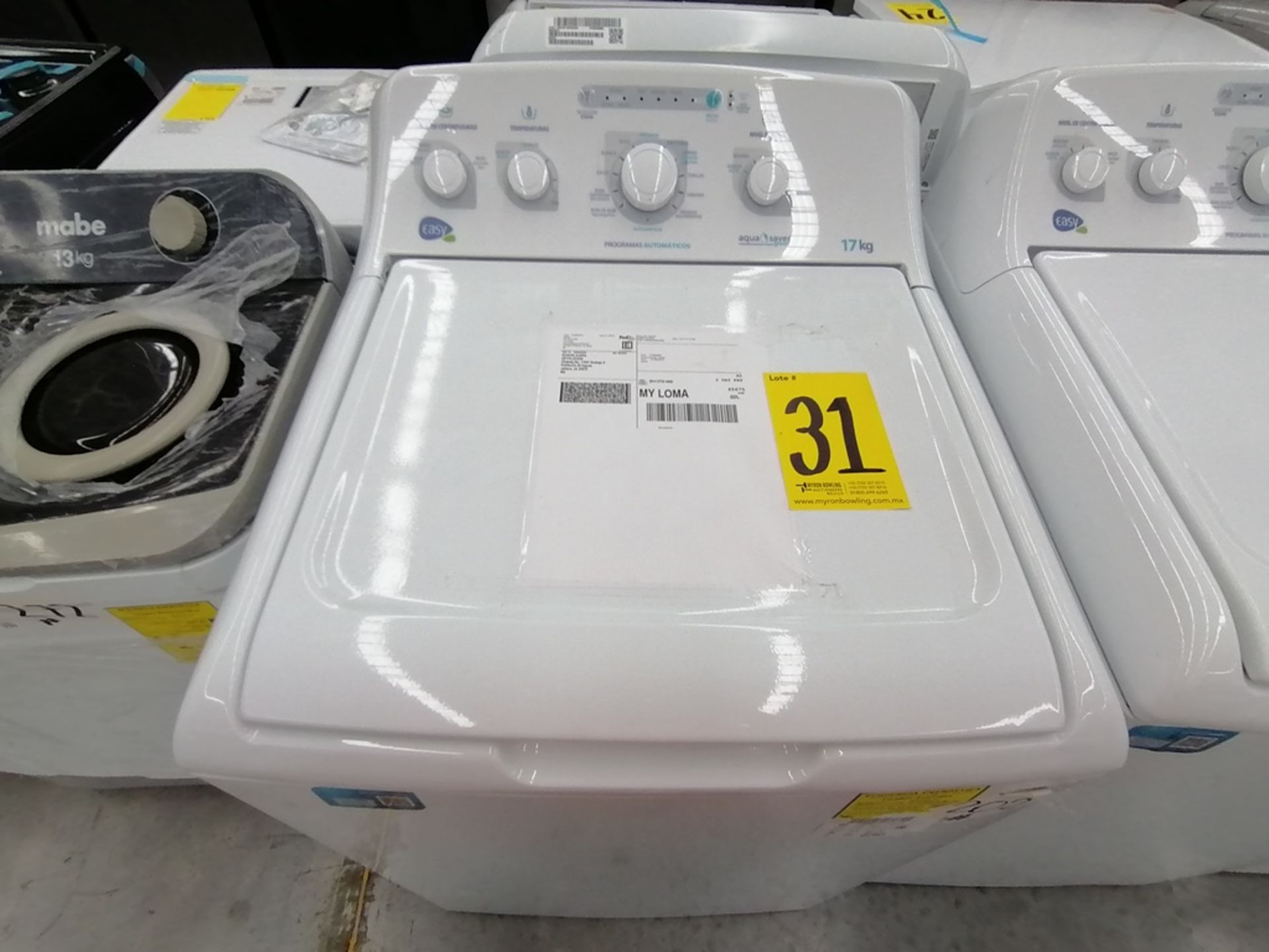 Lote de 3 lavadoras contiene: 1 Lavadora de 17KG, Marca Easy, Modelo LEA77114CBAB03, Serie 2105S522 - Image 26 of 30