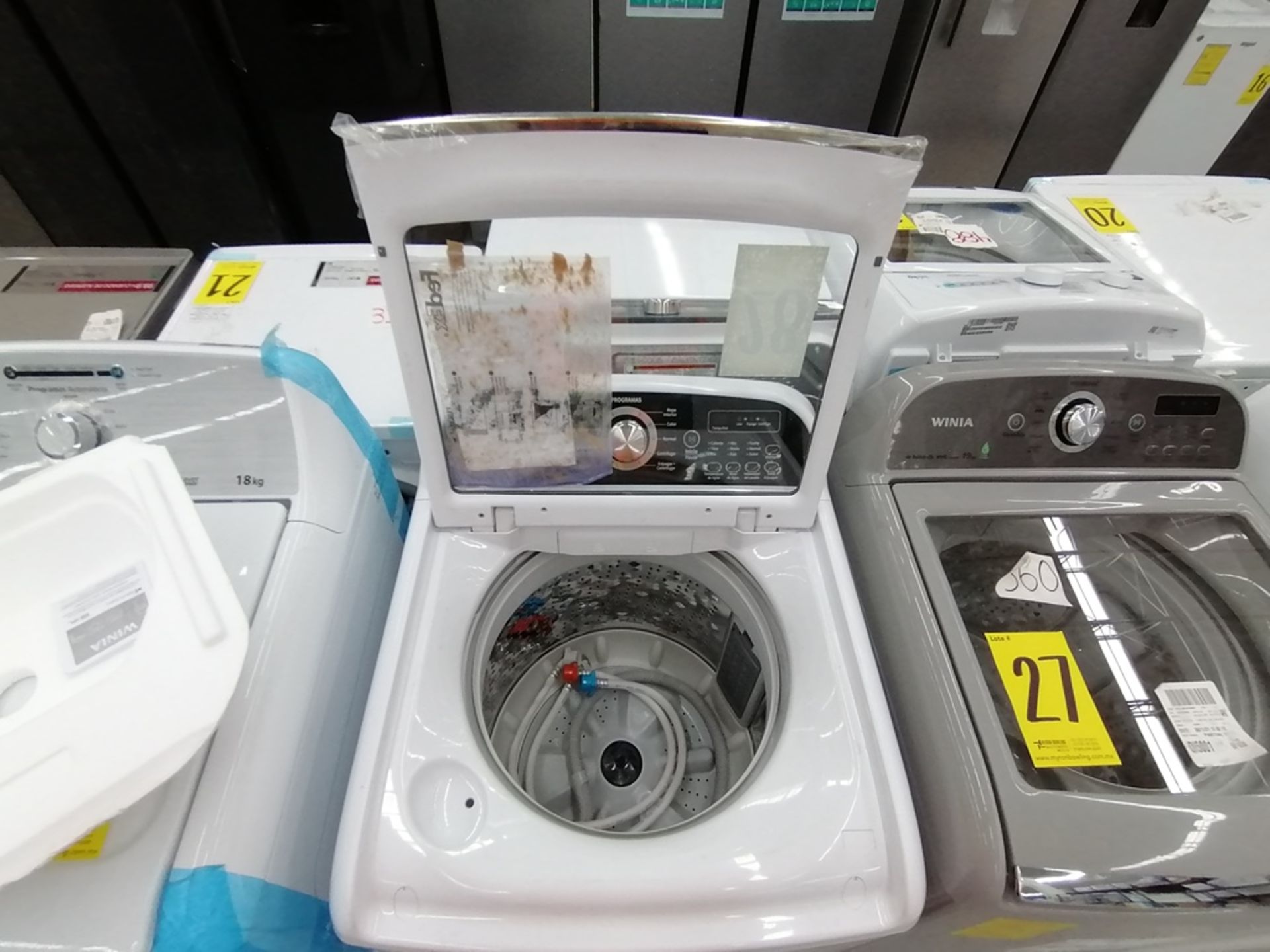 Lote de 3 lavadoras contiene: 1 Lavadora de 16KG, Marca Mabe, Modelo LMA46102VBAB02, Serie 2108S802 - Image 7 of 29