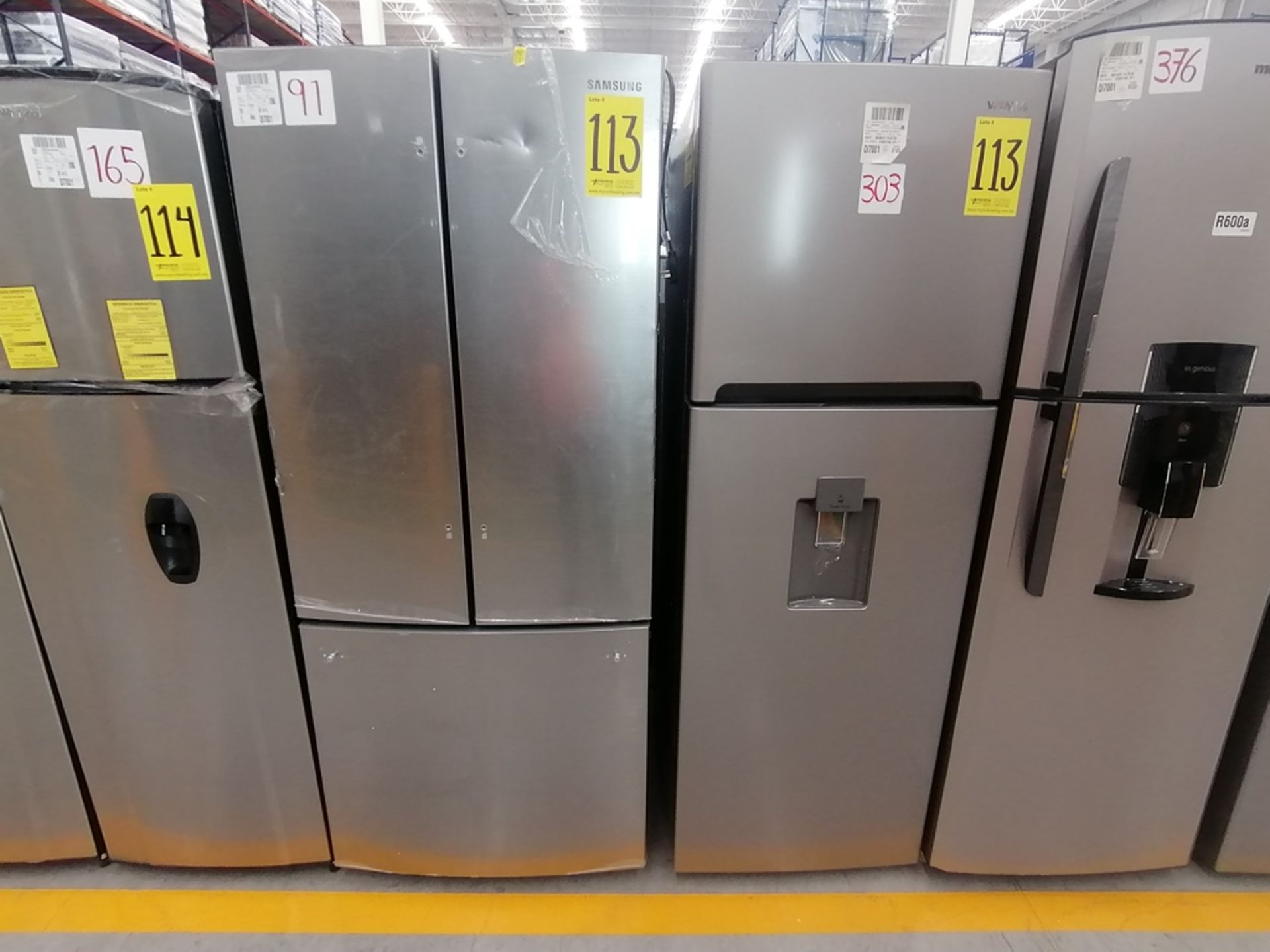 Lote de 2 Refrigeradores contiene: 1 Refrigerador con dispensador de agua, Marca Winia, Modelo DFR- - Image 6 of 15