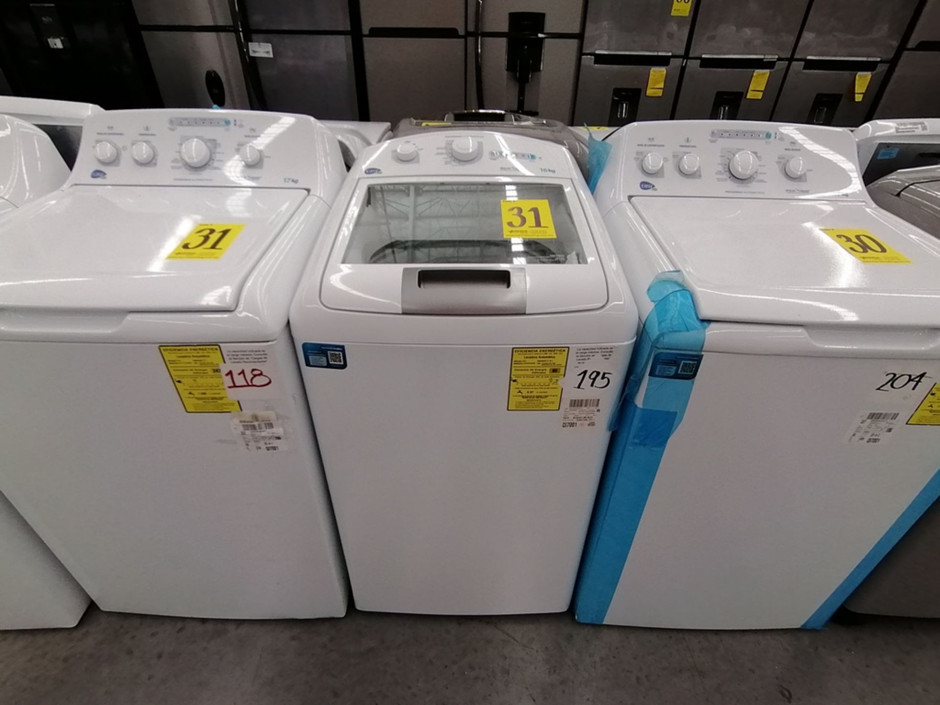 Lote de 3 lavadoras contiene: 1 Lavadora de 17KG, Marca Easy, Modelo LEA77114CBAB03, Serie 2105S522 - Image 3 of 30