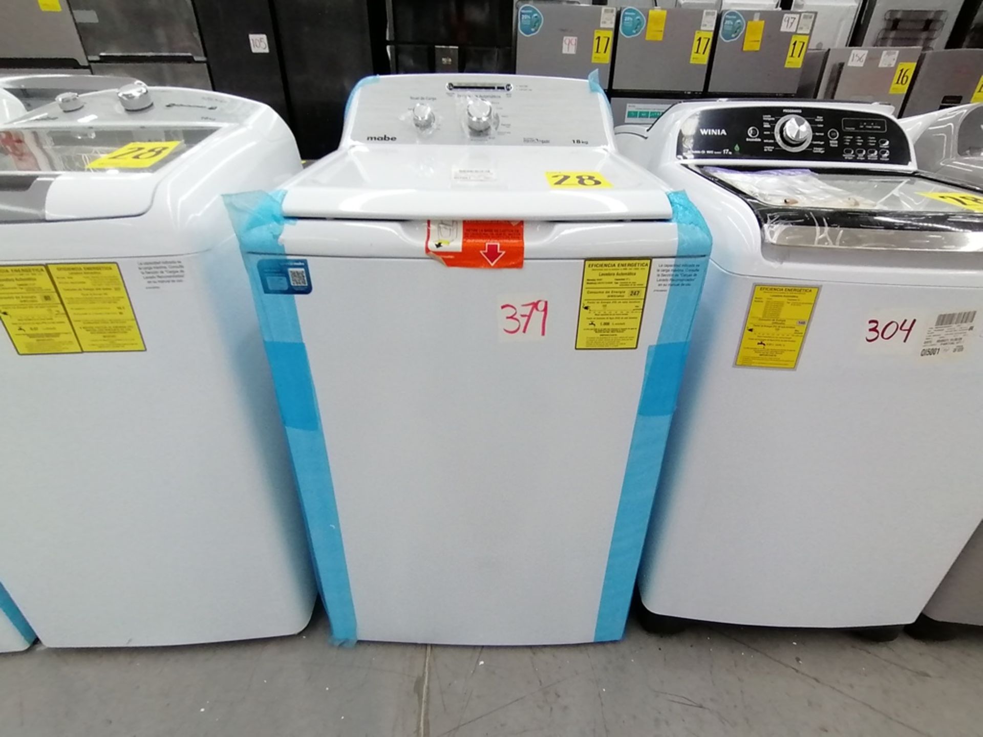 Lote de 3 lavadoras contiene: 1 Lavadora de 16KG, Marca Mabe, Modelo LMA46102VBAB02, Serie 2108S802 - Image 21 of 29