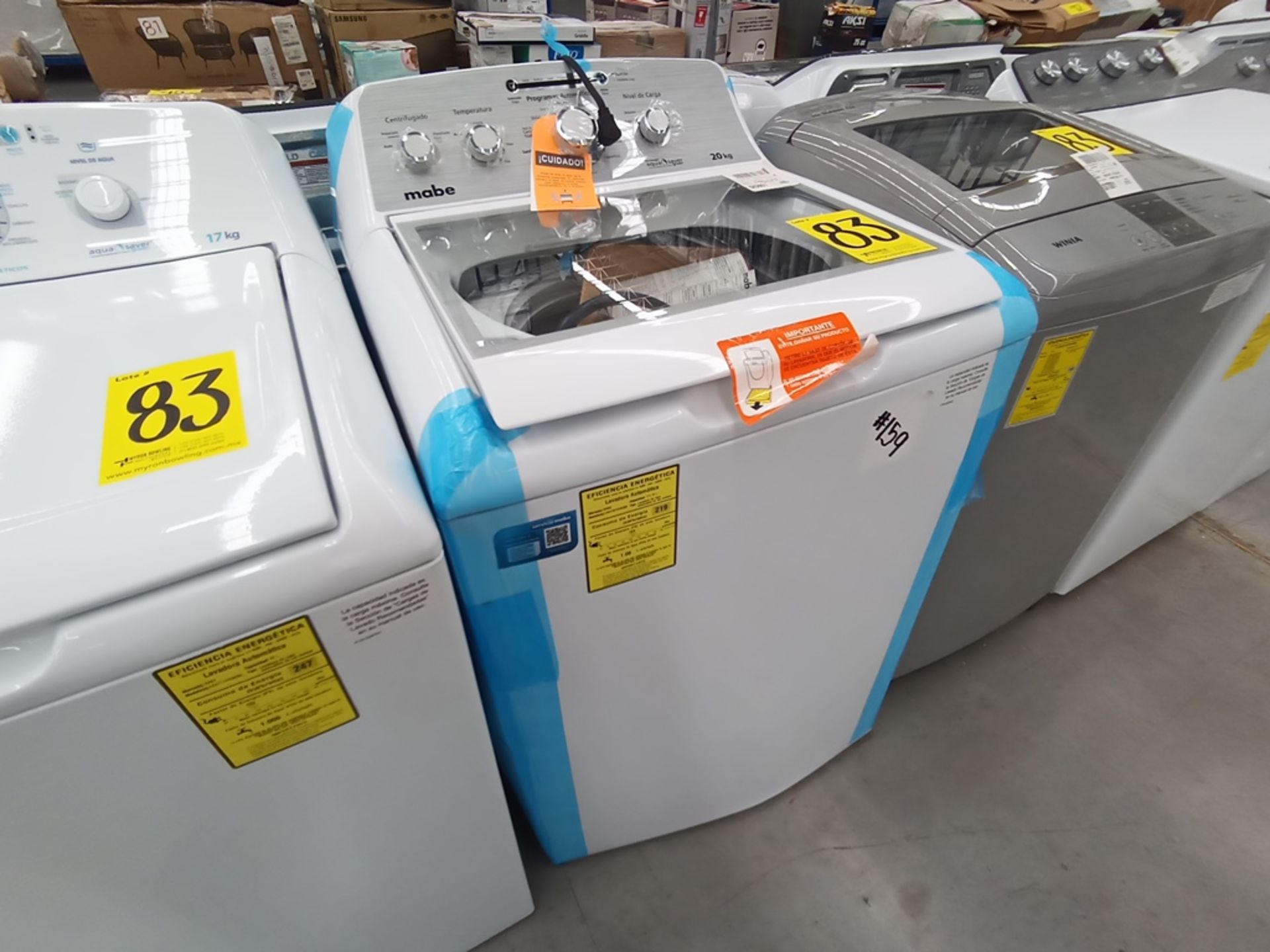 Lote de 3 Lavadoras contiene: 1 Lavadora de 18KG, Marca Winia, Modelo DWF-DG361AGG1, Serie MW218N02 - Image 12 of 28