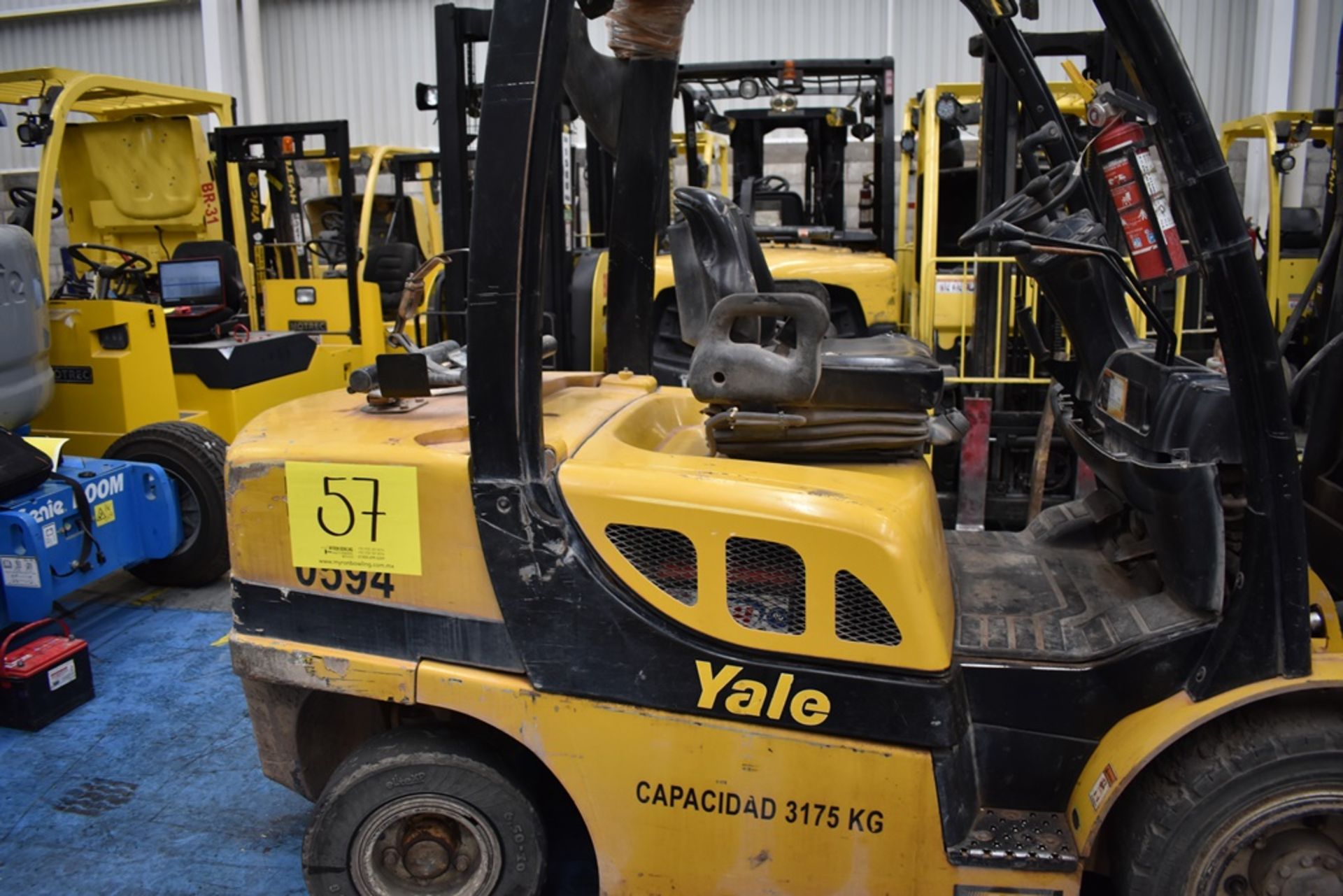 Yale Forklift, model GTP070VXNEAE087, S/N D875V10594S, capacity 6800 lb - Image 30 of 43