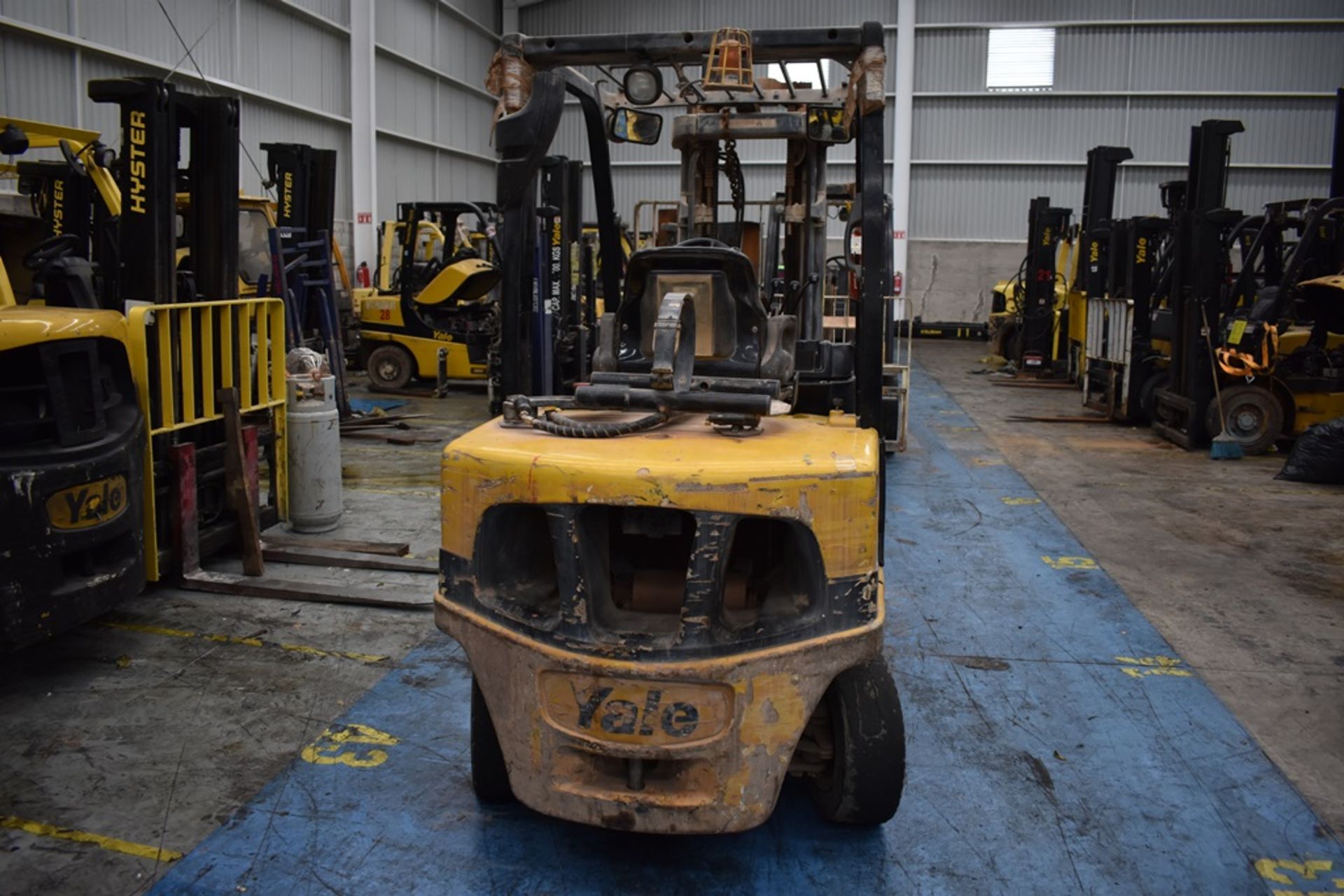 Yale Forklift, model GTP070VXNEAE087, S/N D875V10594S, capacity 6800 lb - Image 19 of 43