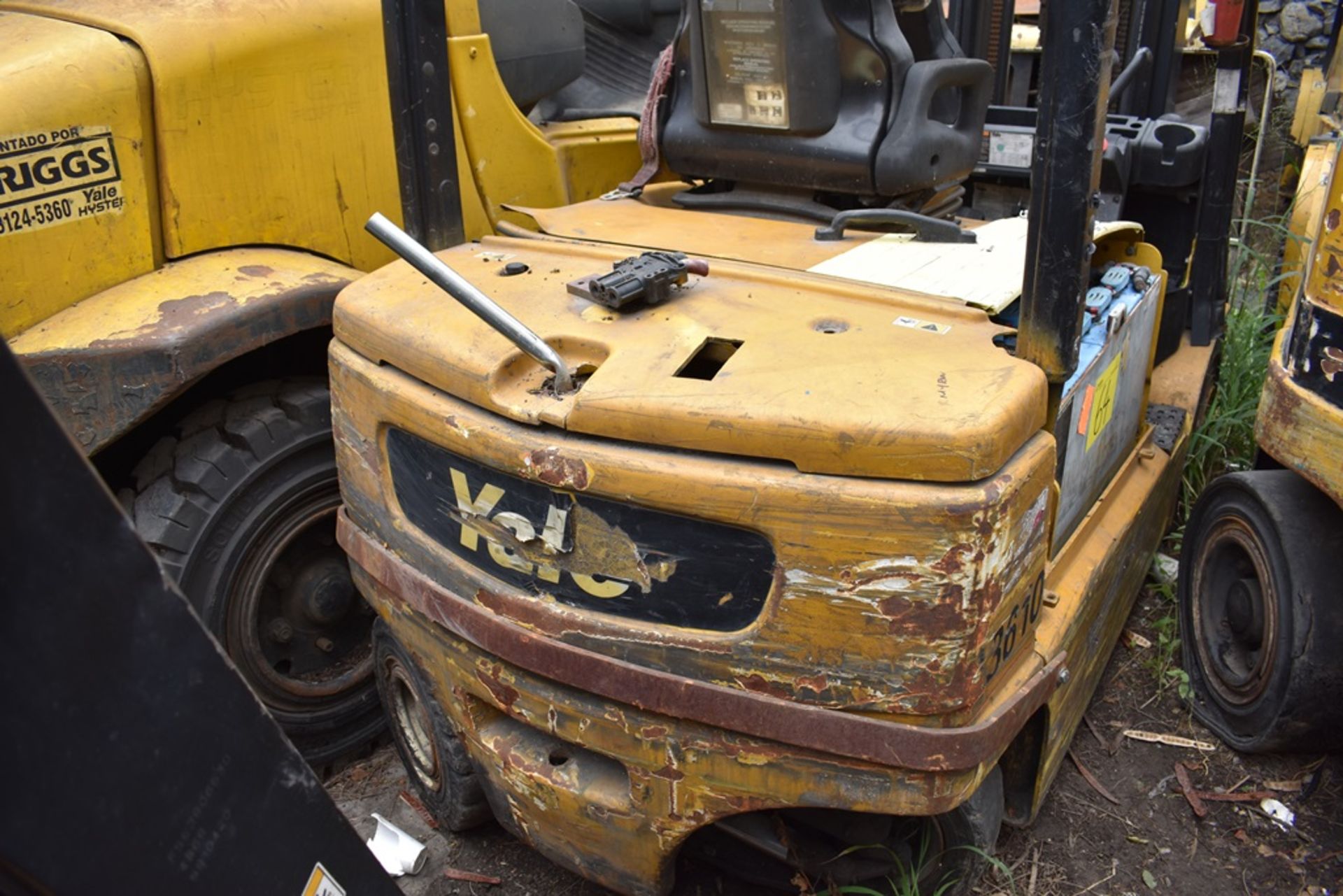 Yale electric Forklift, model ERP060VLE80TE091, 5700 lb capacity - Image 3 of 50