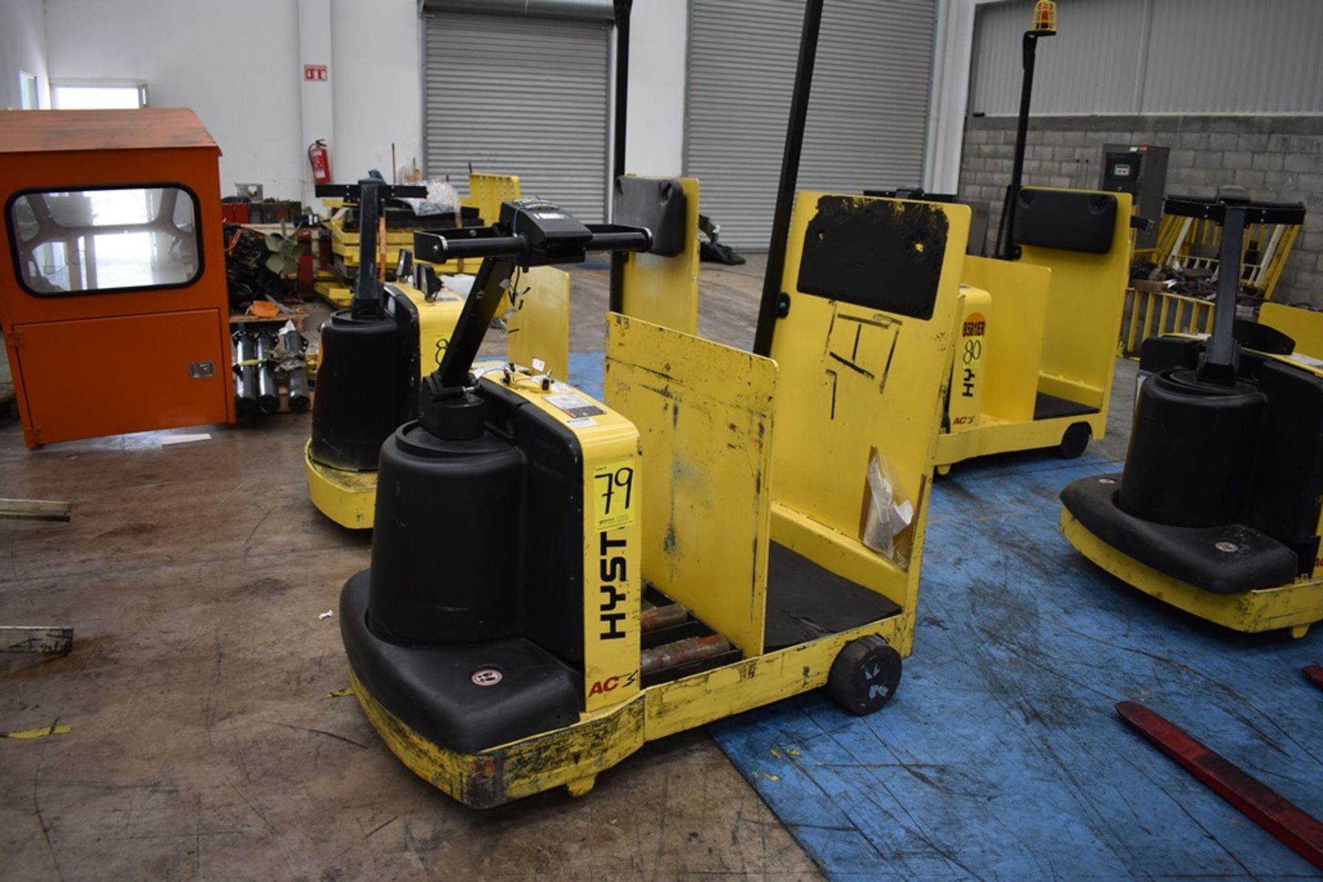 (2) Hyster electric Tow Tractor, model T5ZAC, 4000 lb capacity