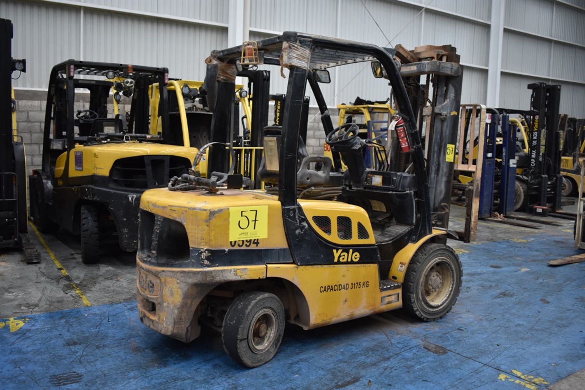 Yale Forklift, model GTP070VXNEAE087, S/N D875V10594S, capacity 6800 lb - Image 12 of 43