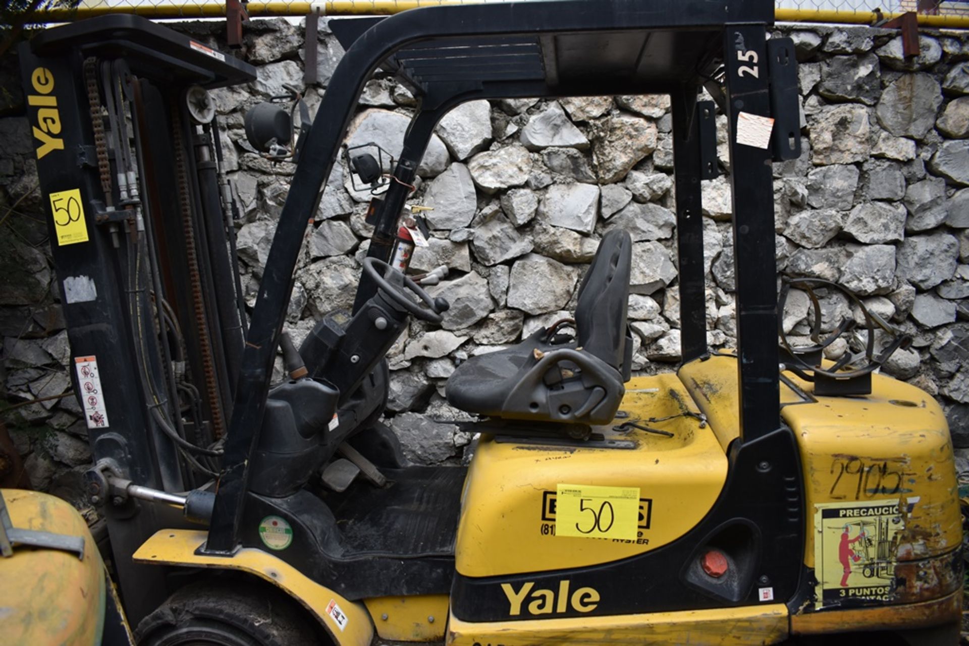 Yale Forklift, model GTP25MX, S/N D871R02905P, year 2016, 5000 lb capacity - Image 6 of 47