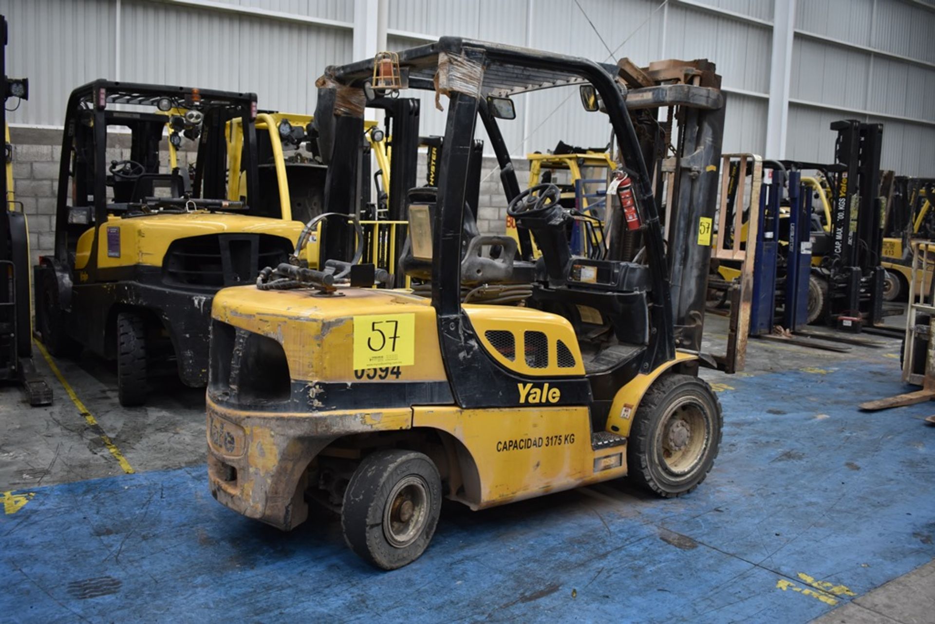 Yale Forklift, model GTP070VXNEAE087, S/N D875V10594S, capacity 6800 lb - Image 11 of 43