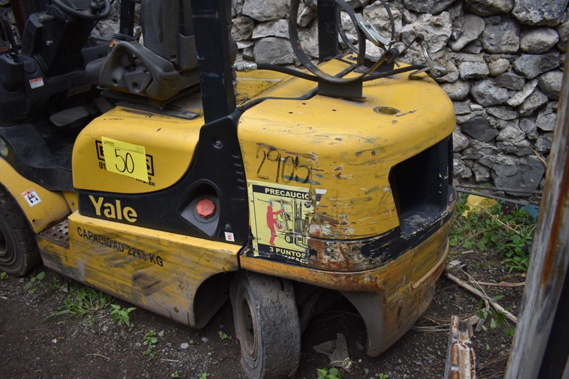 Yale Forklift, model GTP25MX, S/N D871R02905P, year 2016, 5000 lb capacity - Image 18 of 47