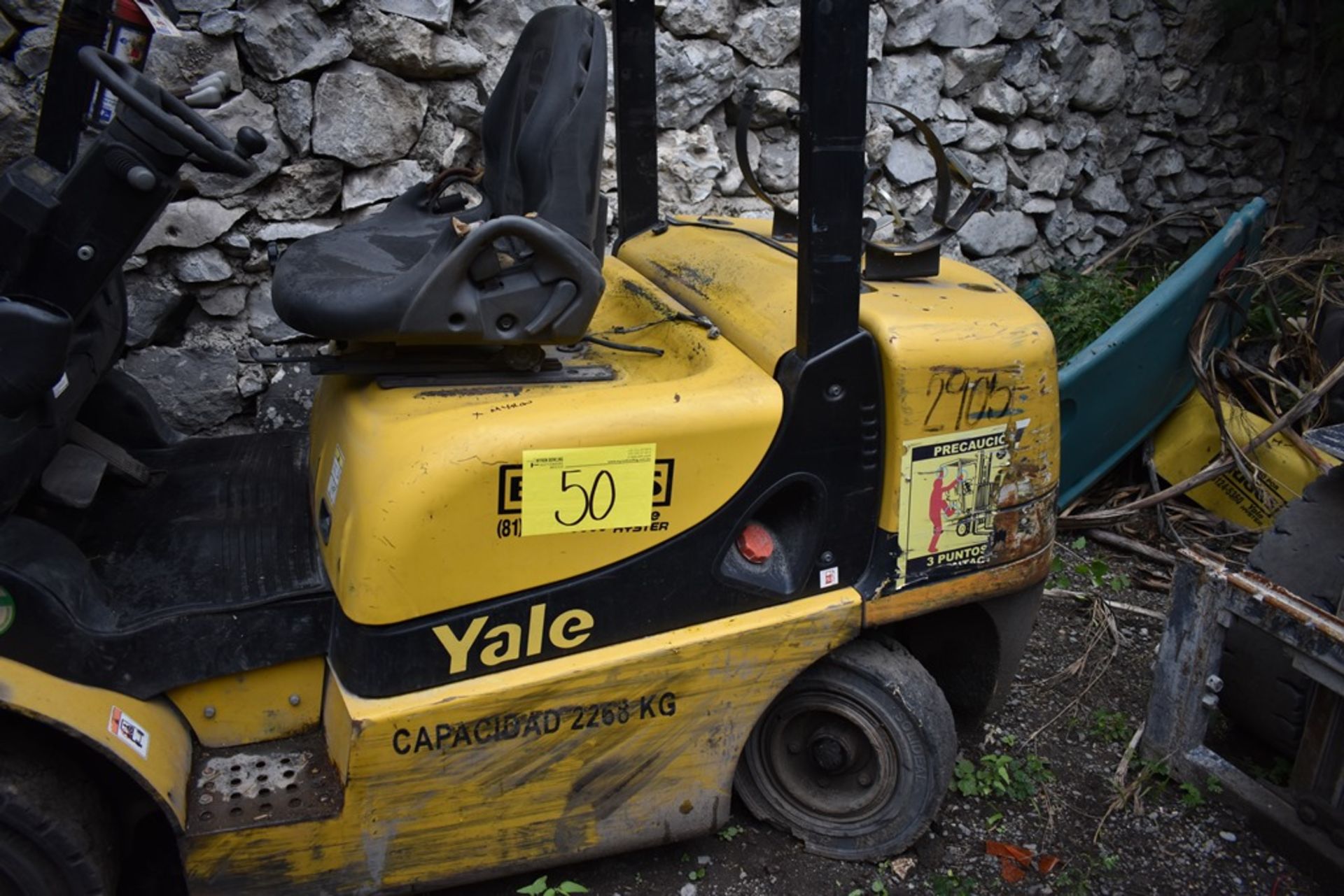 Yale Forklift, model GTP25MX, S/N D871R02905P, year 2016, 5000 lb capacity - Image 14 of 47